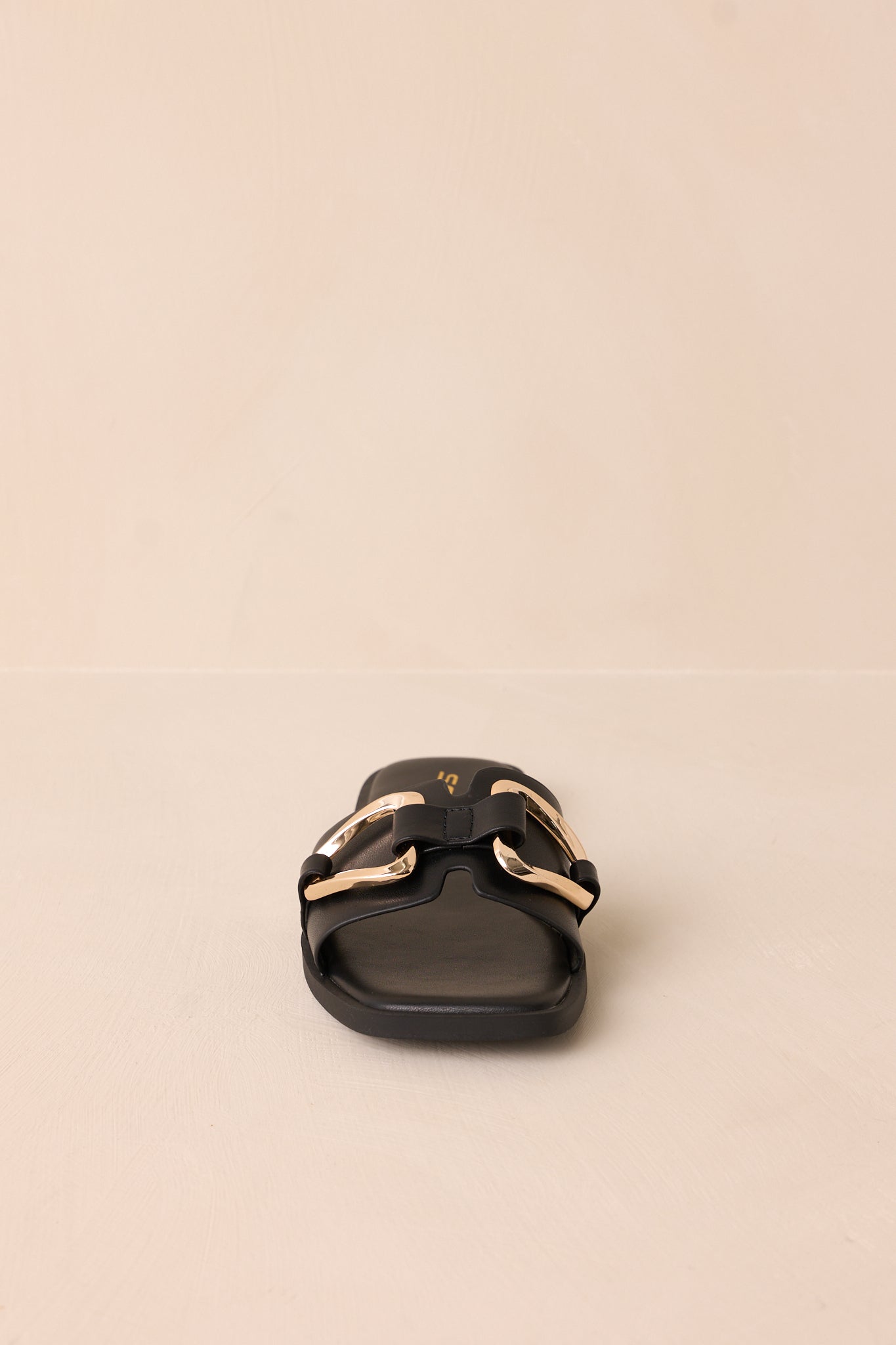 Stepping Stones Black & Gold Sandals