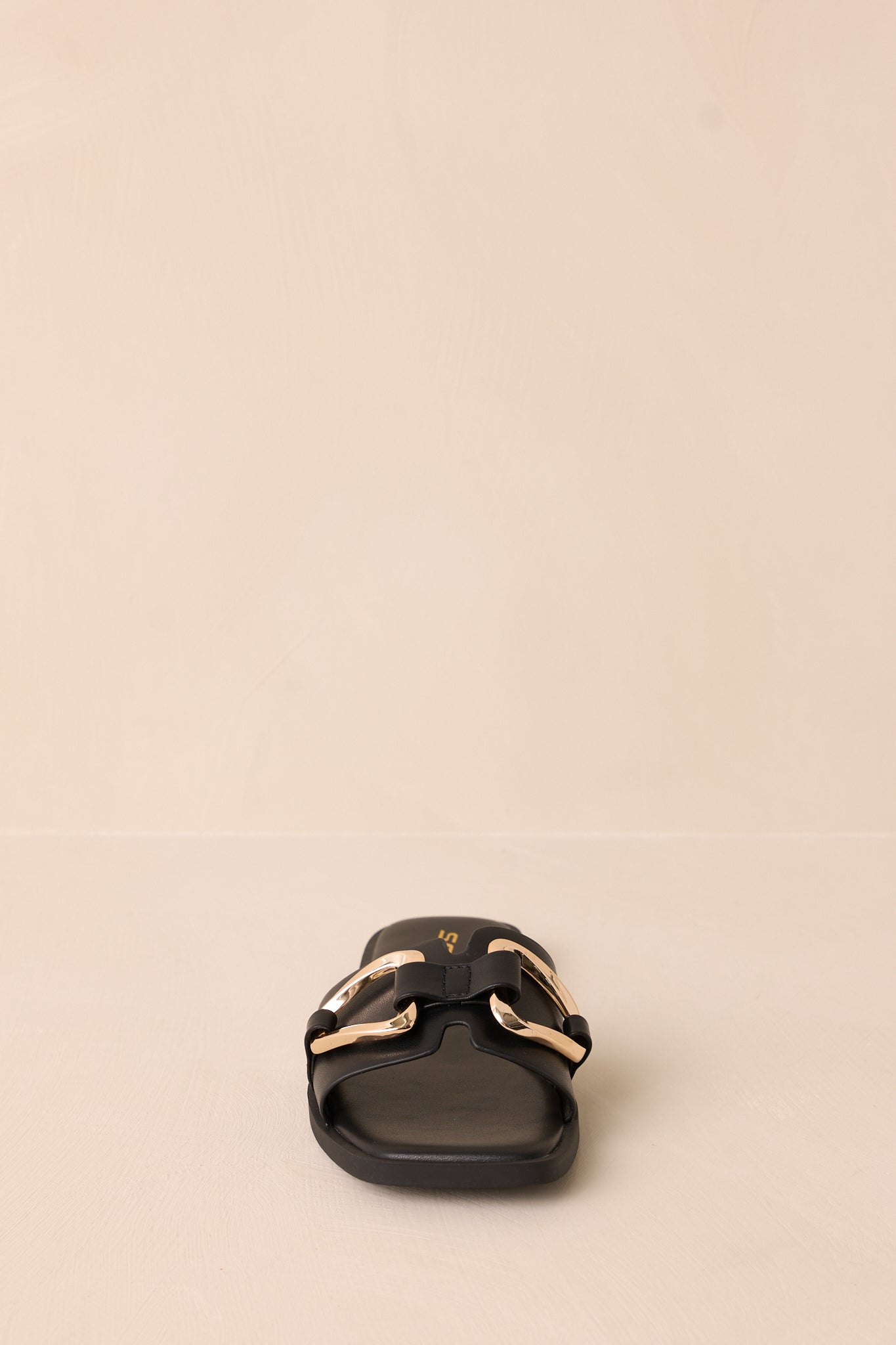 Stepping Stones Black & Gold Sandals