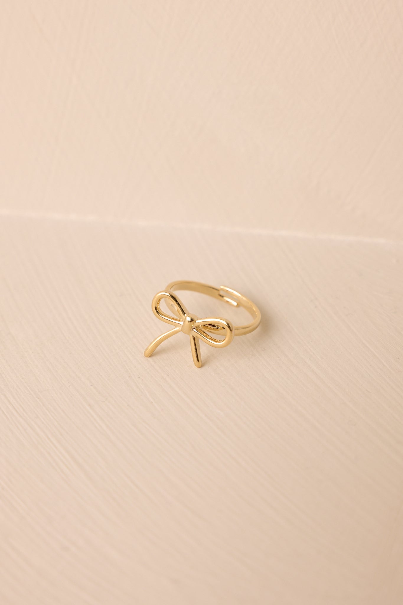 Wrapped In Love Gold Bow Ring