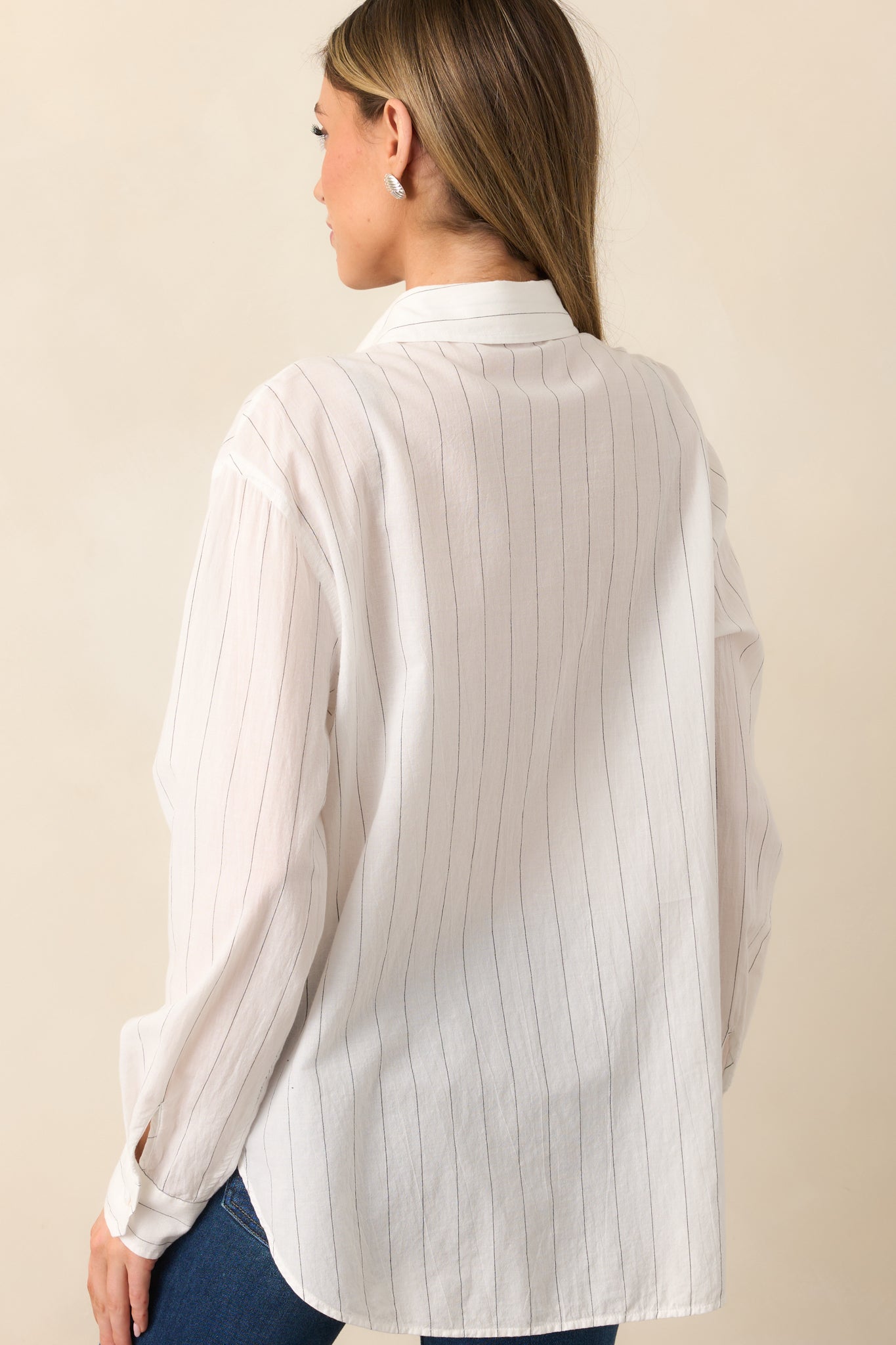 Z Supply Seaport White Striped Shirt