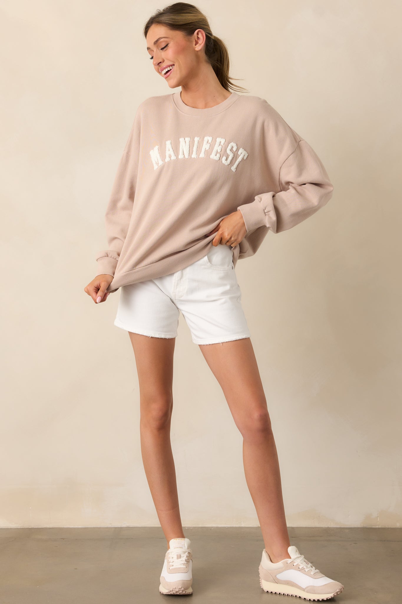 Z Supply Manifest Mushroom Brown Sweatshirt