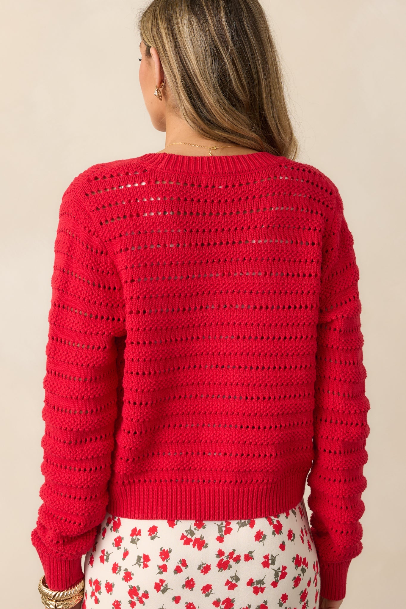 Z Supply Cherry Red Romance Cardigan