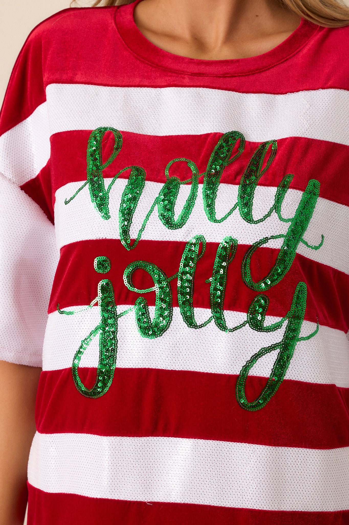 Cup of Cheer Red Multi Stripe Dress