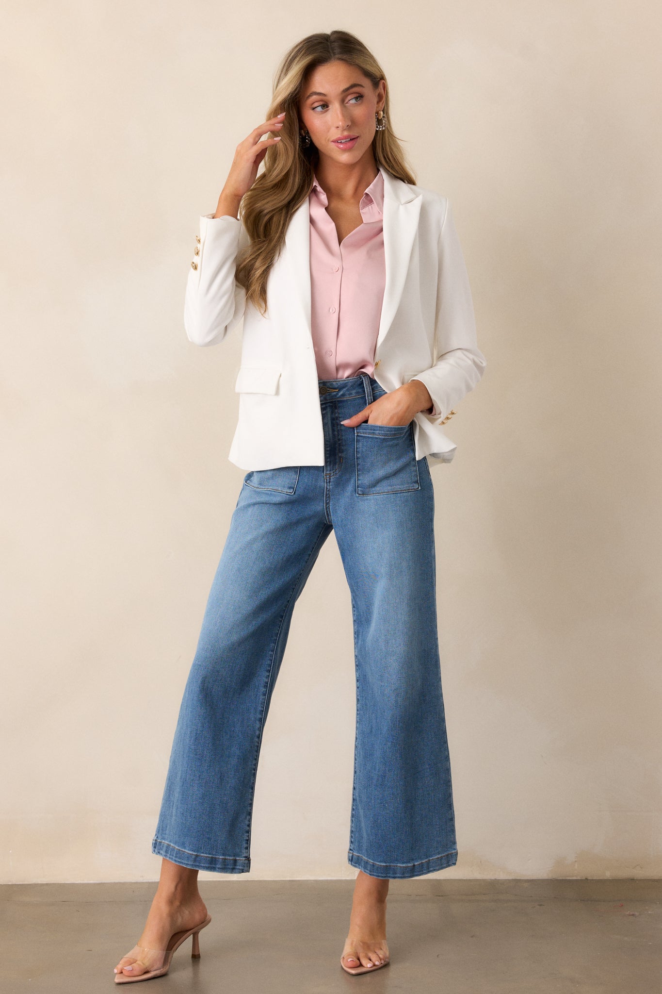 Everything I Want White Blazer