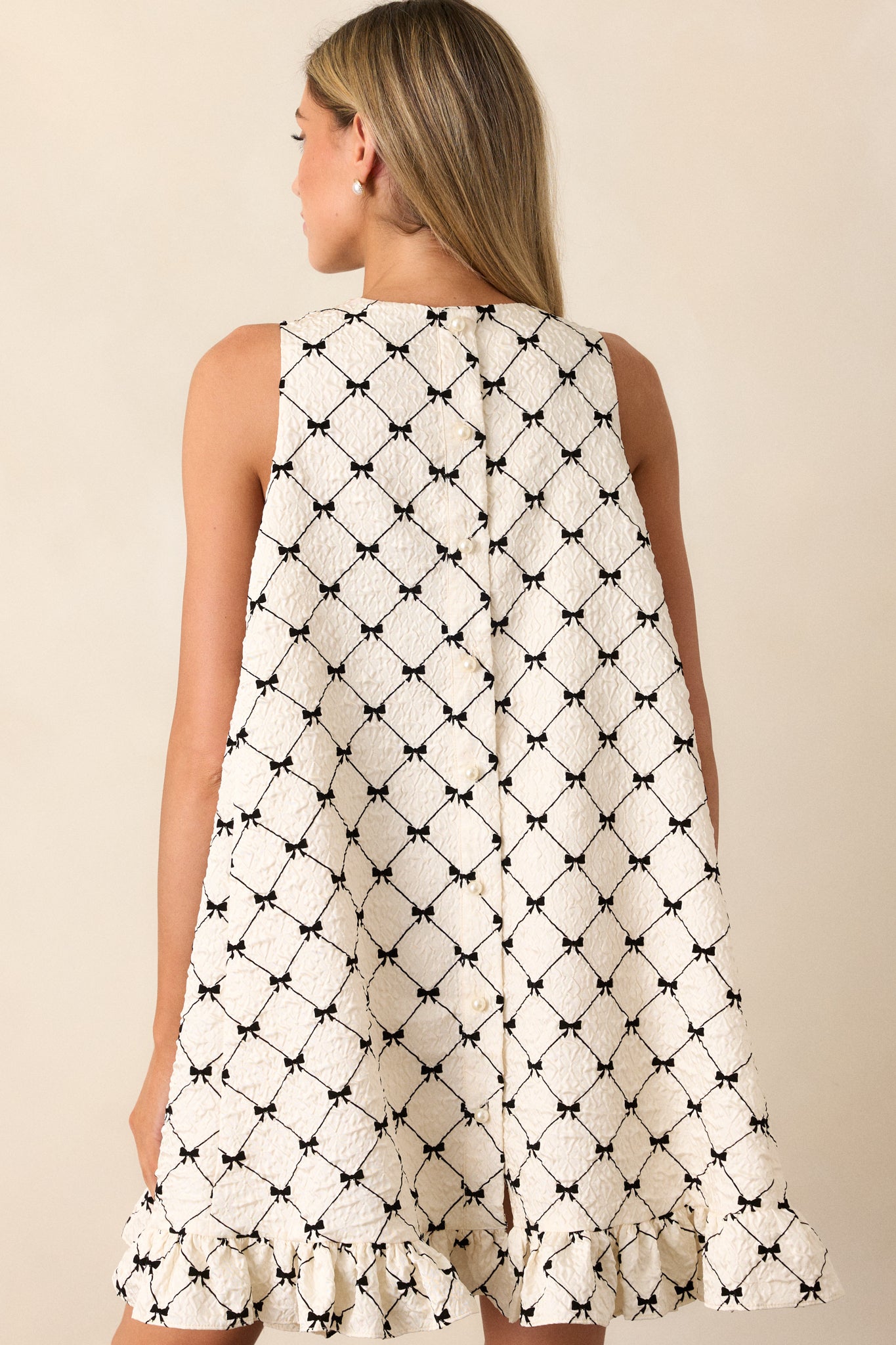 Hold Me Close Ivory Sleeveless Mini Dress