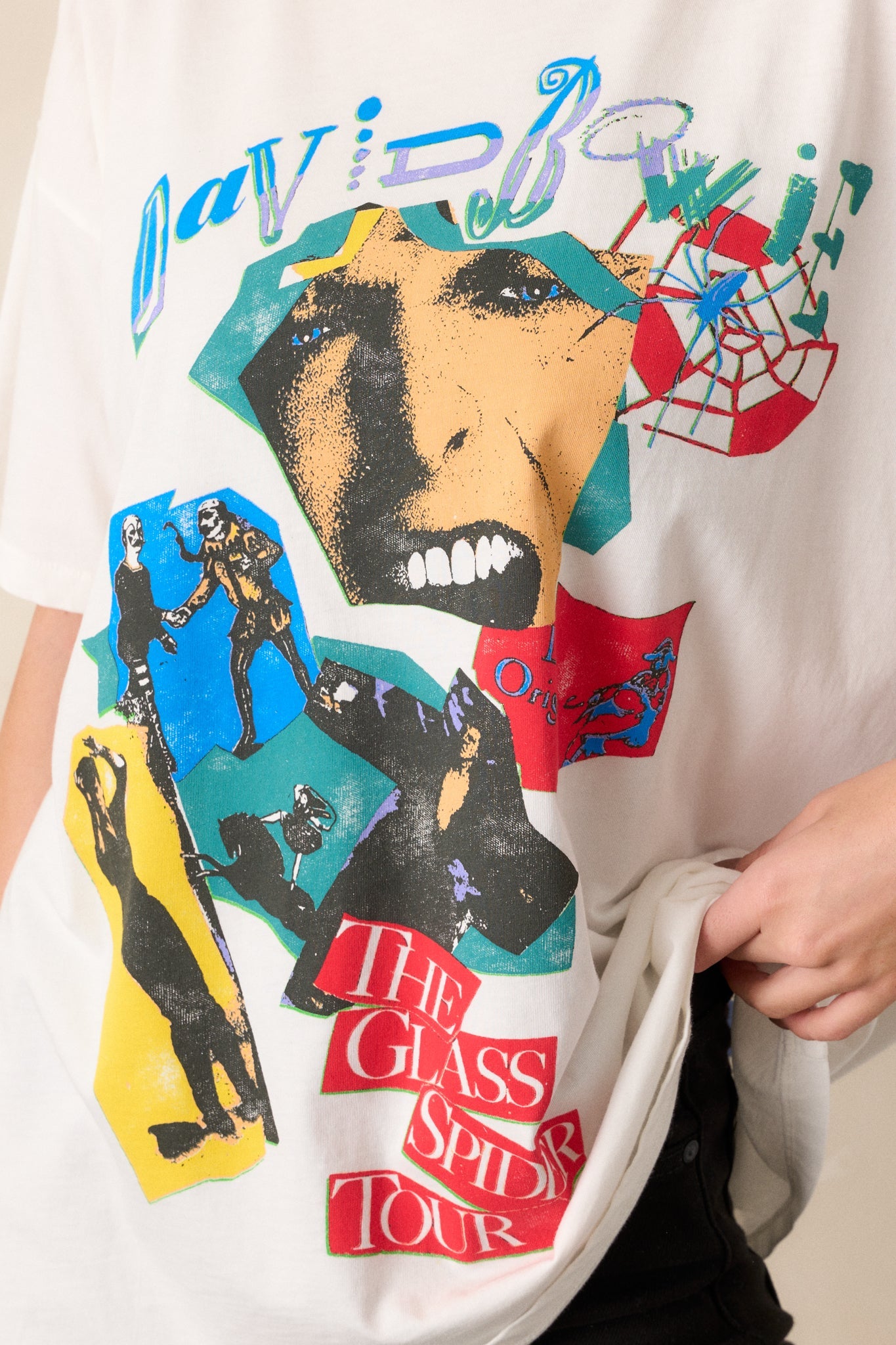 David Bowie White Les Origines Merch Tee