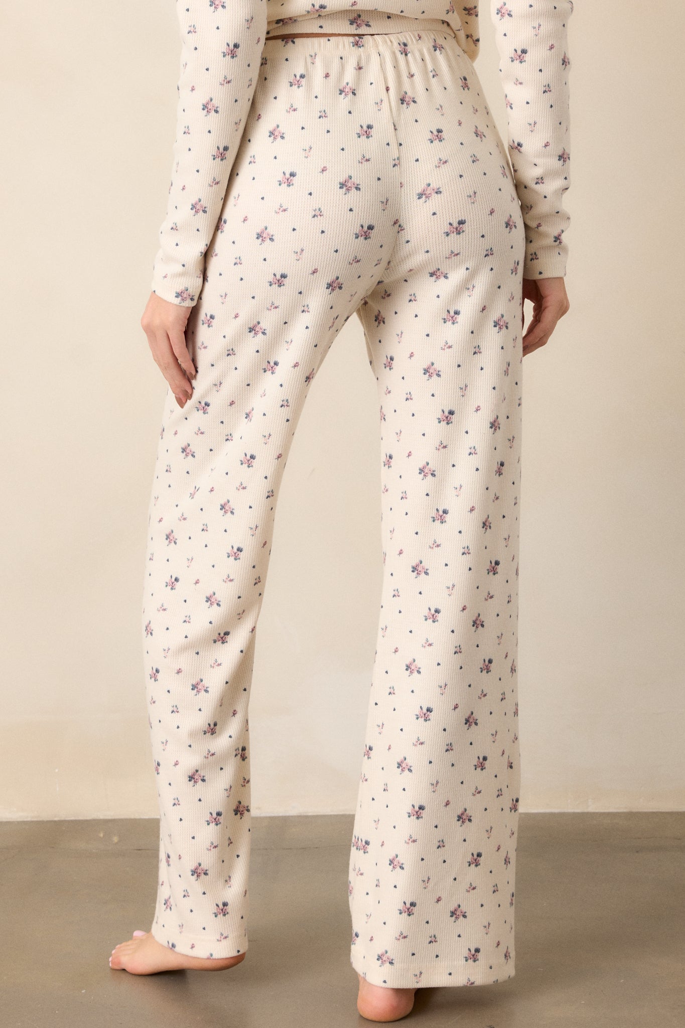 Z Supply Alyssa Ivory Rosebud Lounge Pant