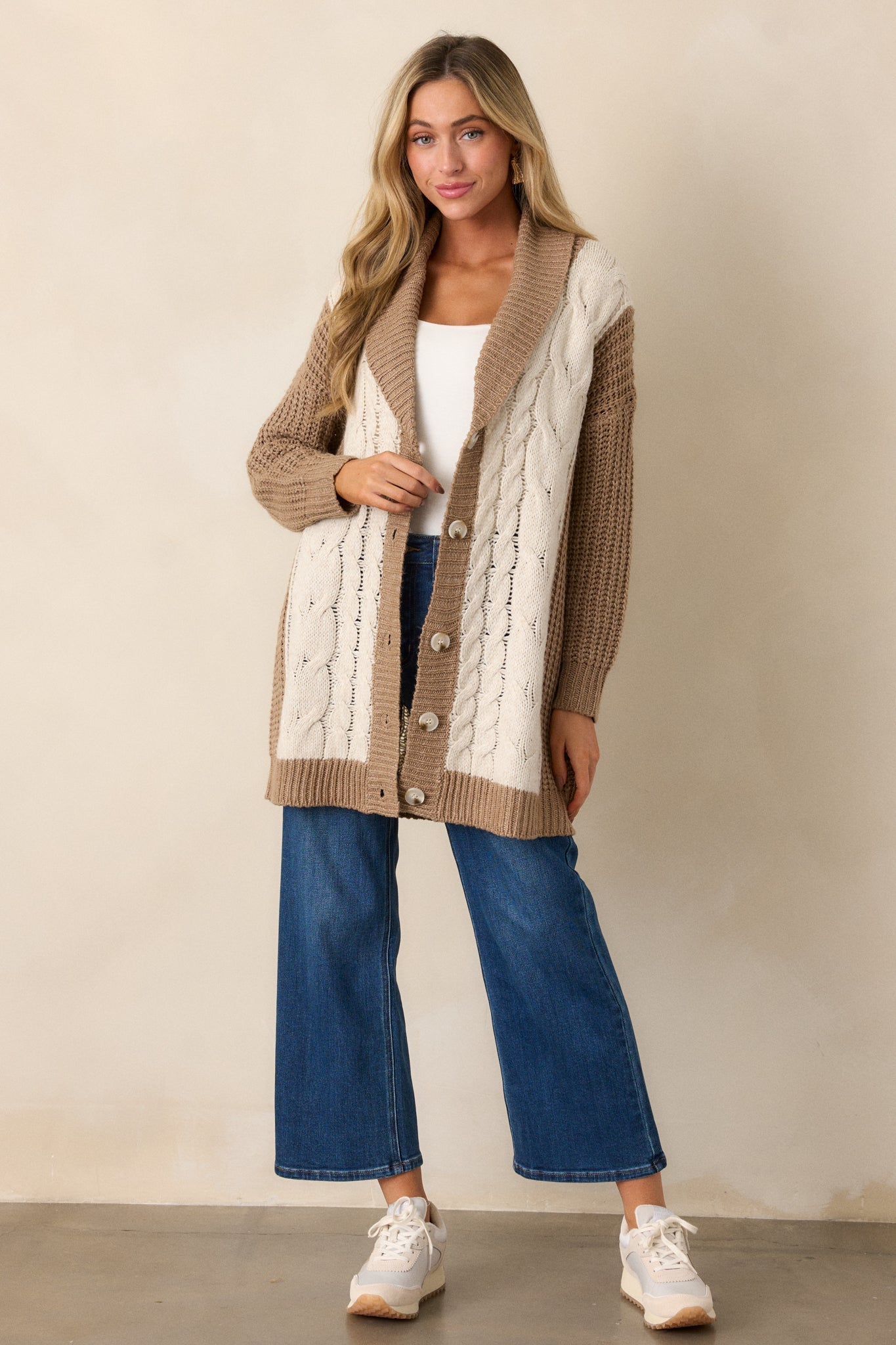 Just For Me Tan Cardigan