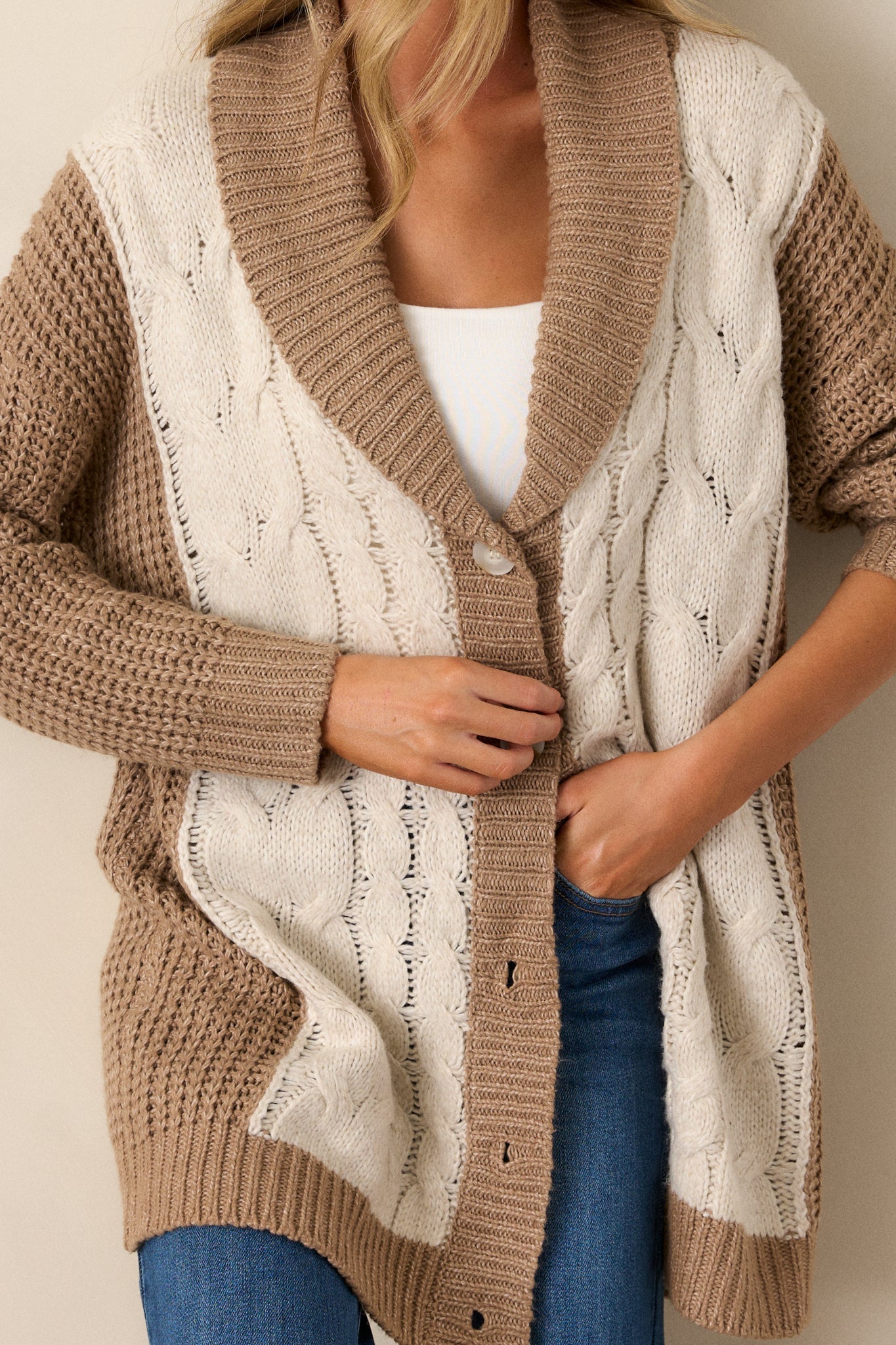 Just For Me Tan Cardigan