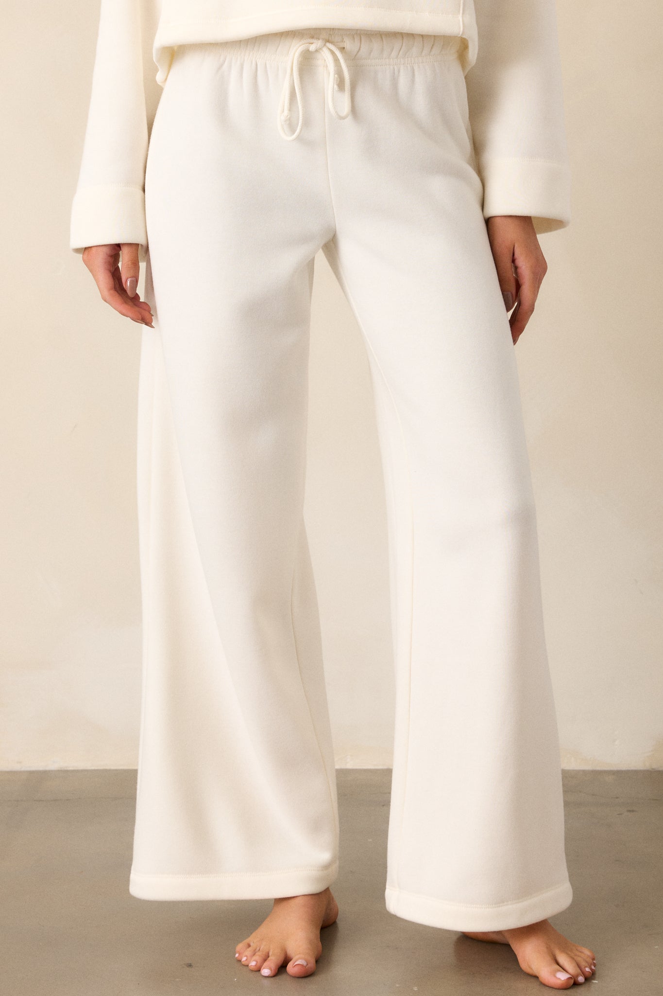Z Supply Feeling The Moment Sea Salt Ivory Sweatpant