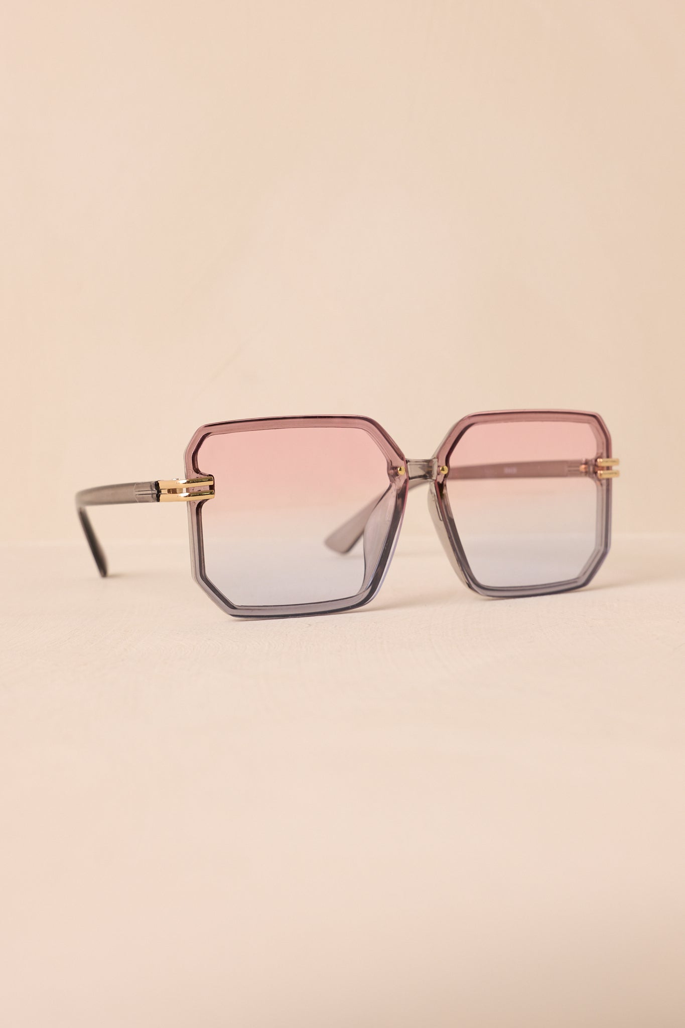 Glistening Lights Pink & Blue Square Sunglasses
