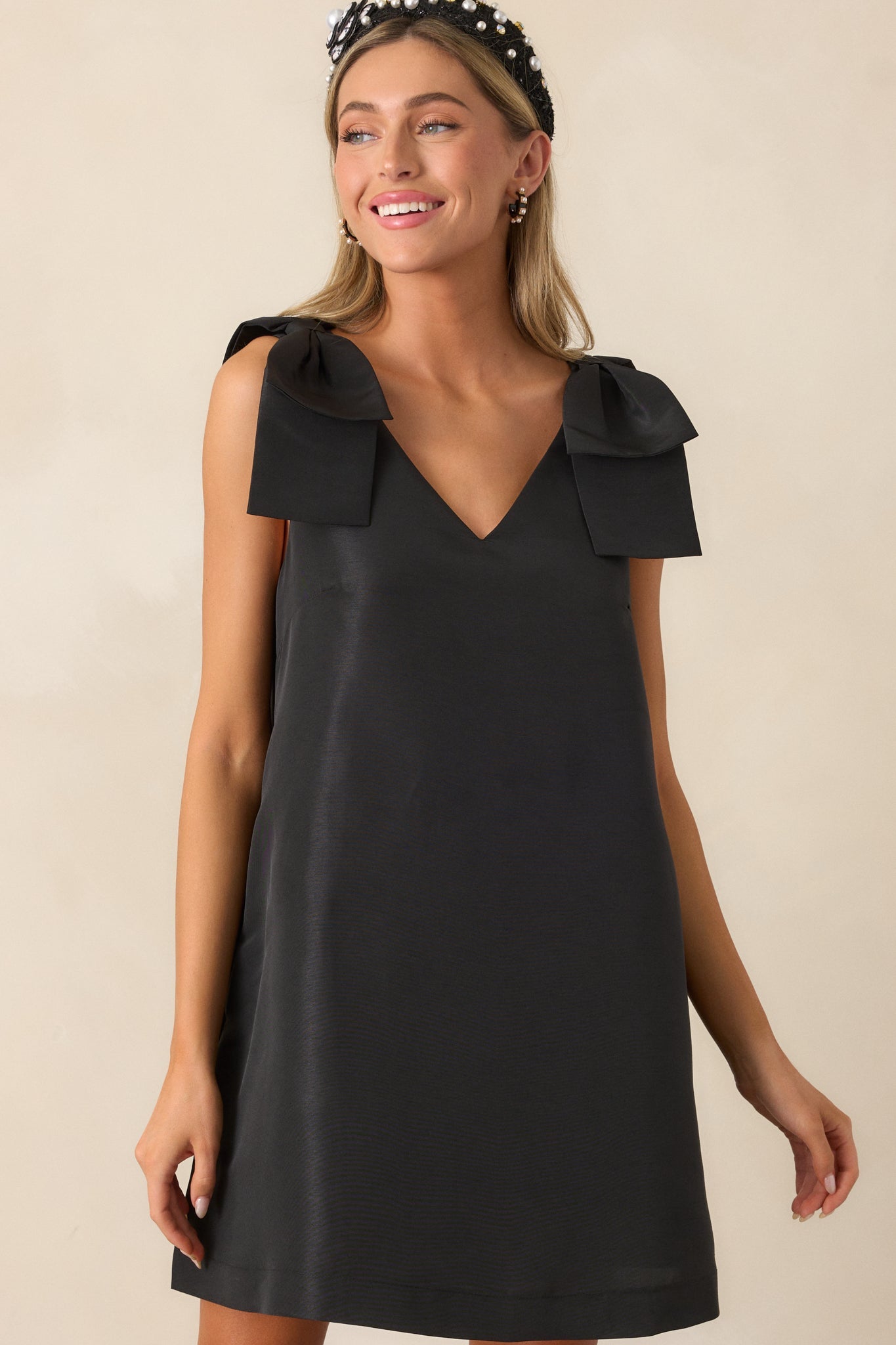 How Can It Be Black Sleeveless Mini Dress