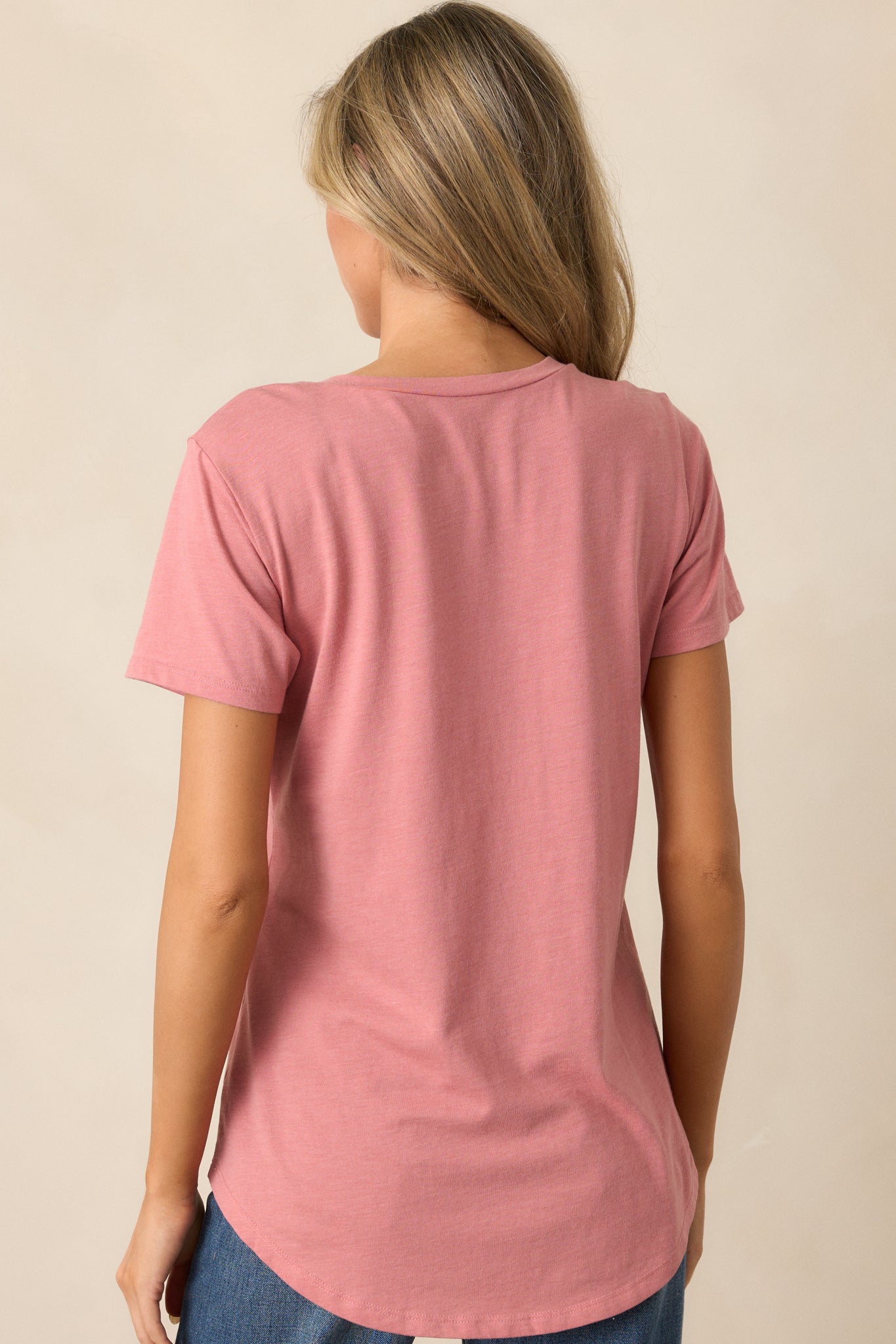 Z Supply Rosebud Pink Pocket Tee