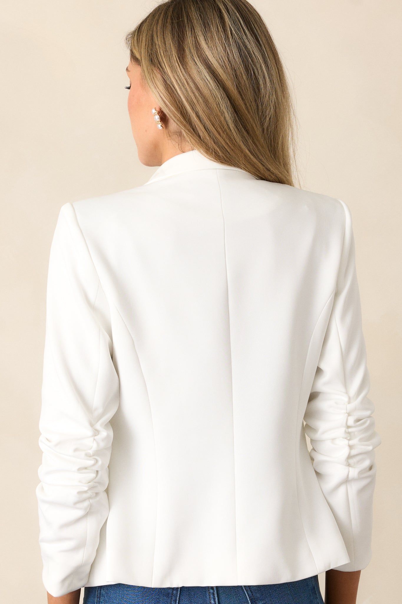 Coffee Break White Blazer