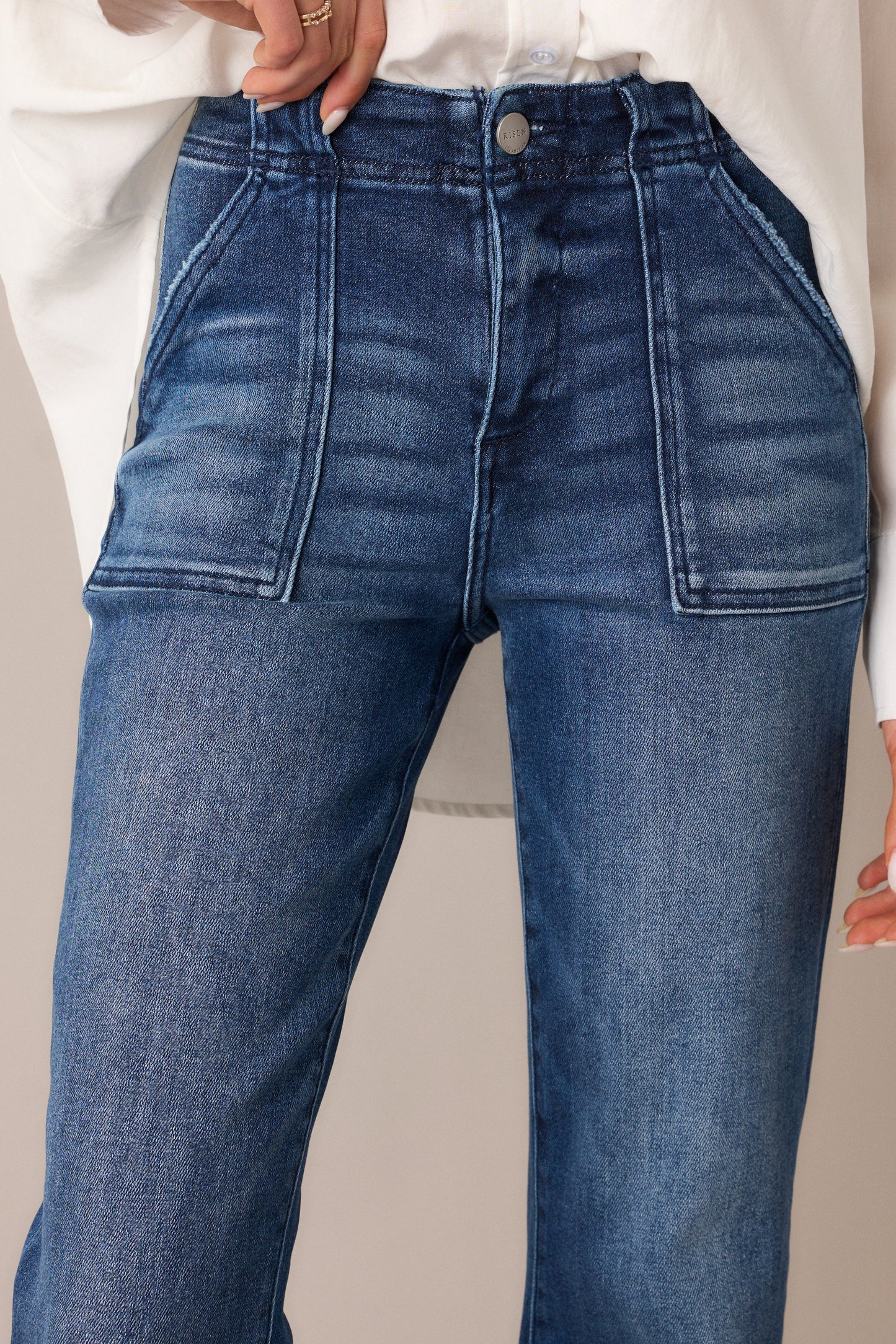 Killing Time Dark Wash Straight Leg Jeans