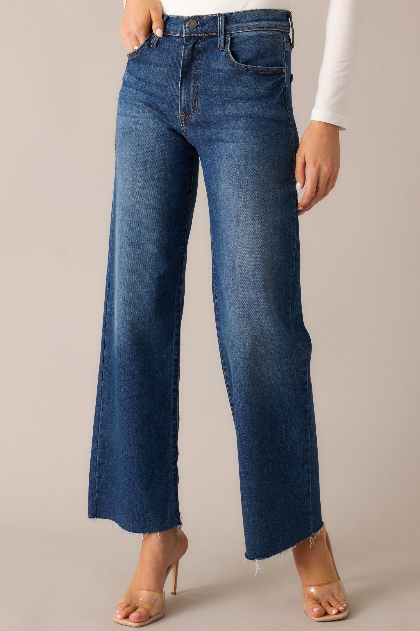 Always On Time Dark Wash Straight Leg Jeans