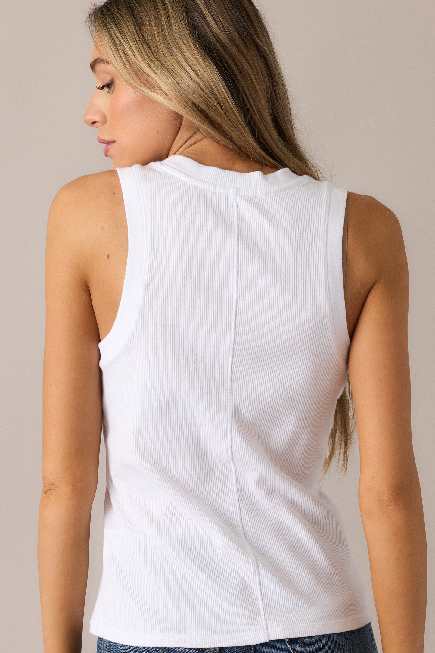 Z Supply White Sirena Rib Tank