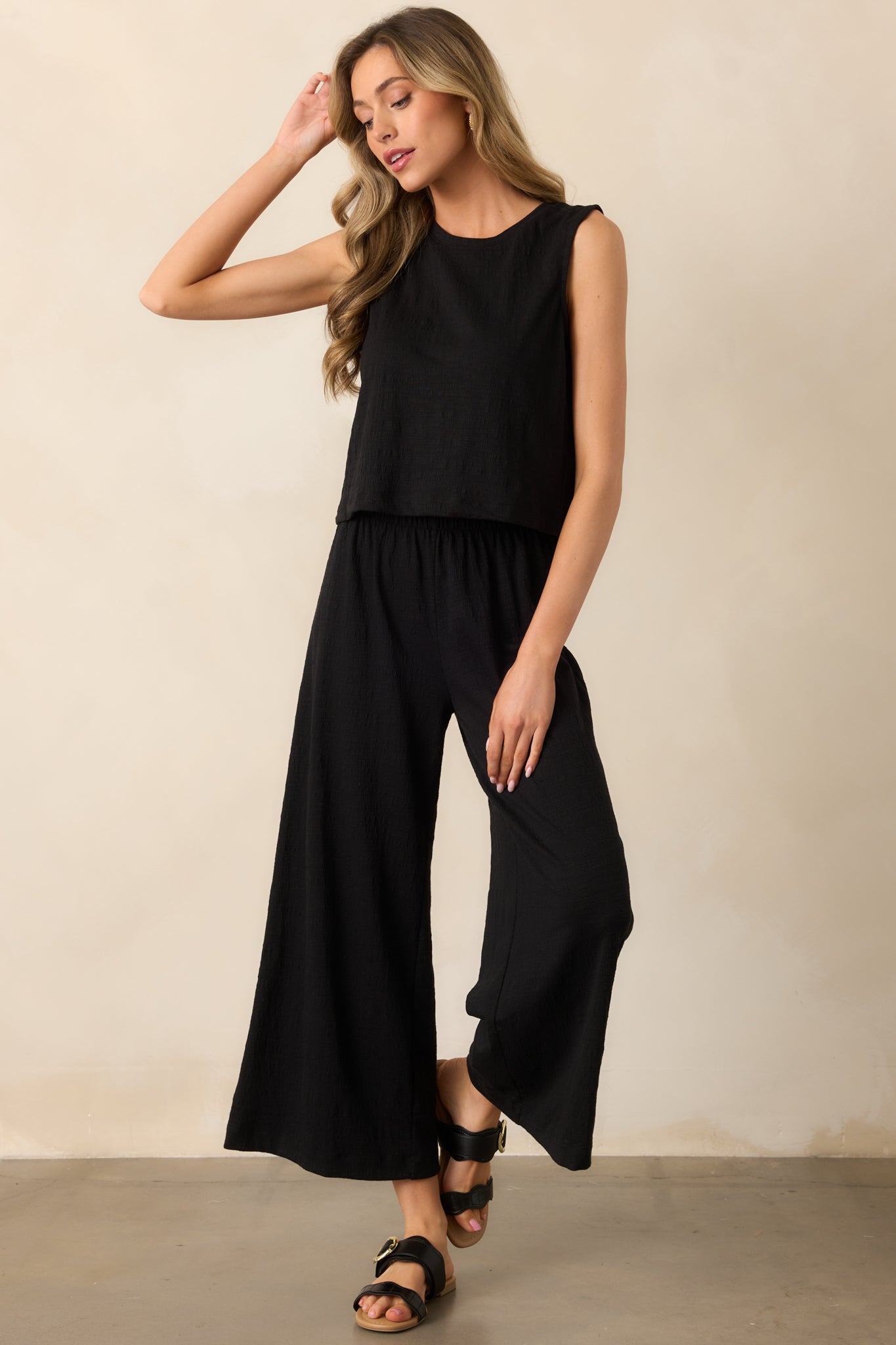 Z Supply Black Scout Textured Slub Pants