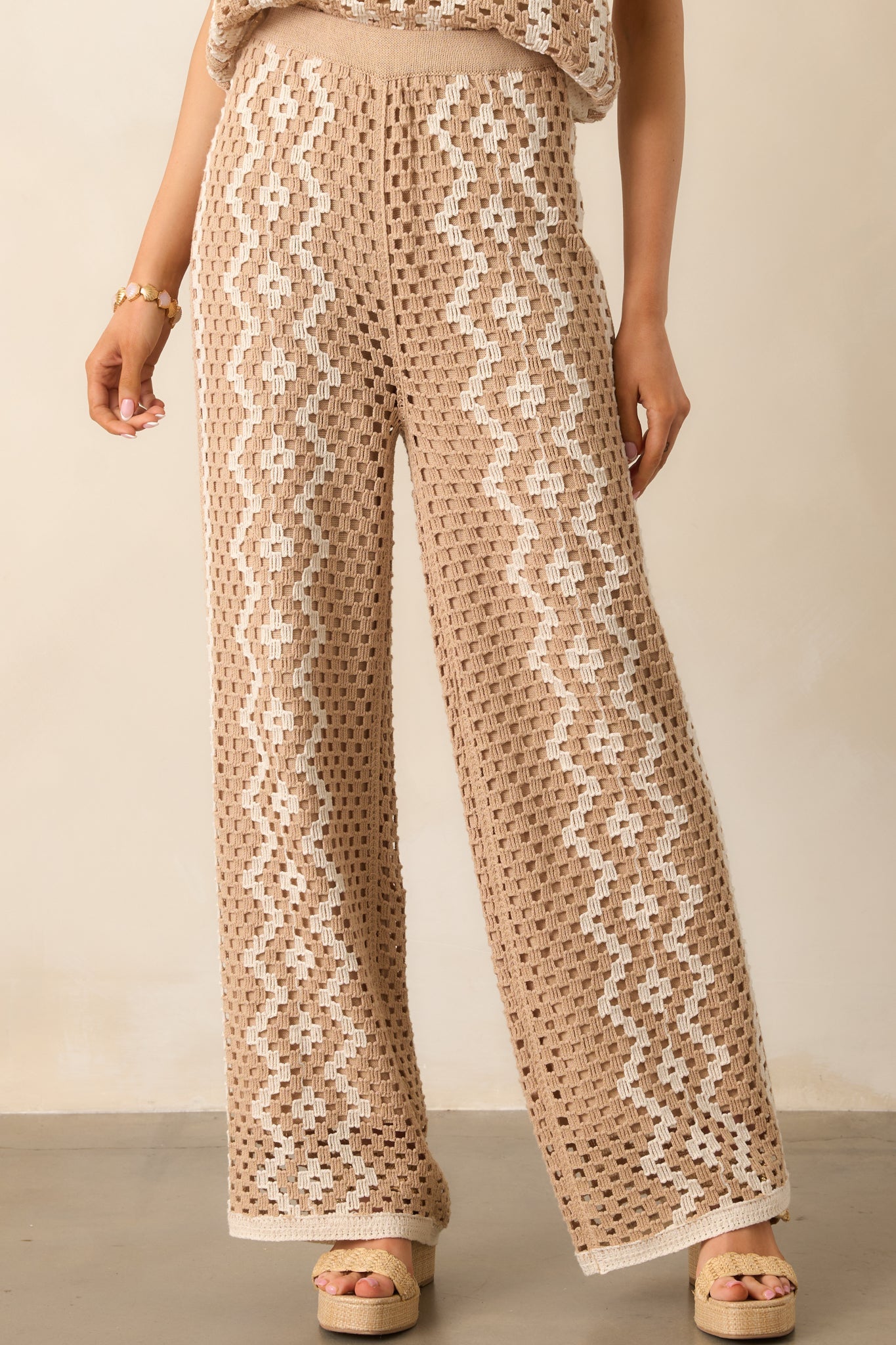 Z Supply Natural Loma Crochet Pant