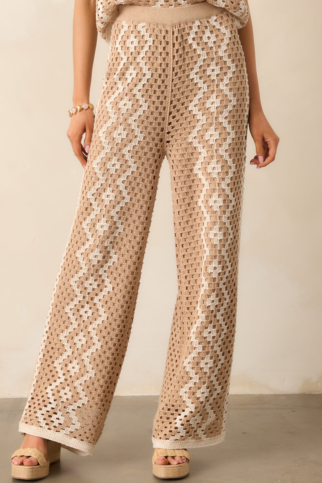 Z Supply Natural Loma Crochet Pant