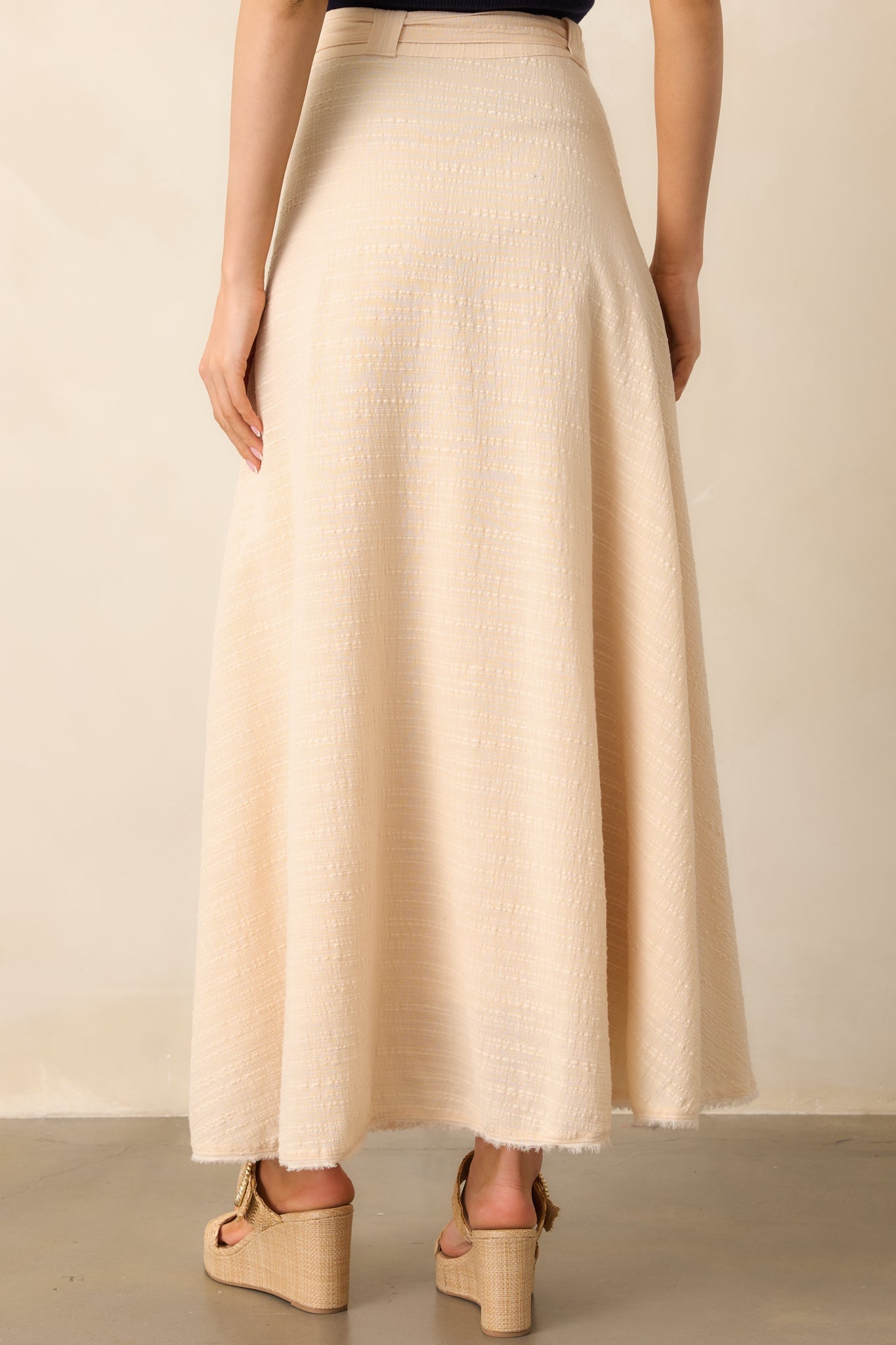 Z Supply Beige Salerno Wrap Midi Skirt