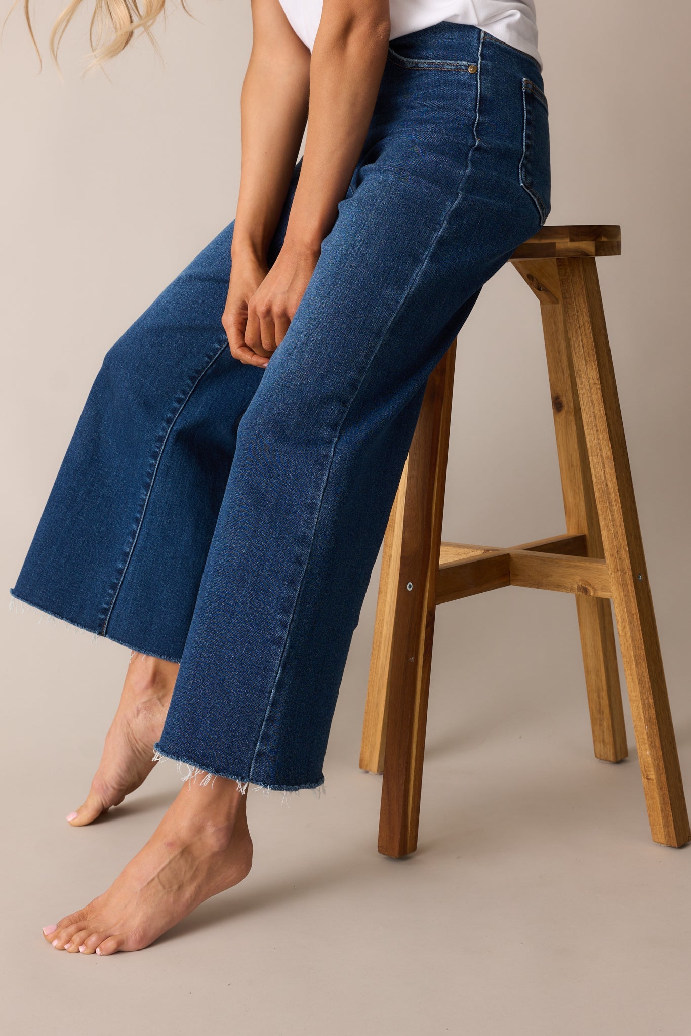 Already On It Dark Wash Wide Leg Jeans