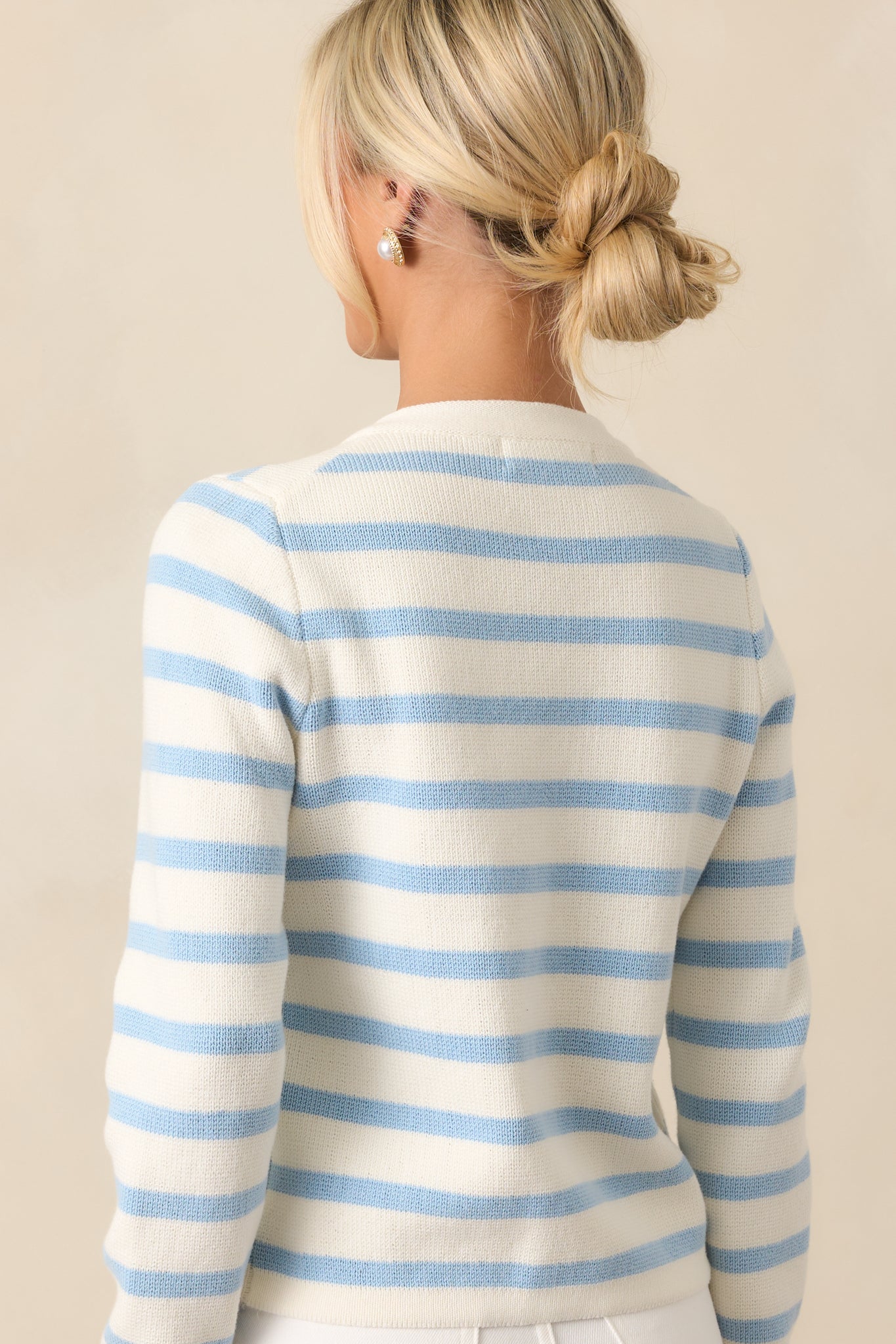Kennedy Blue Belle Stripe Cotton Cardigan