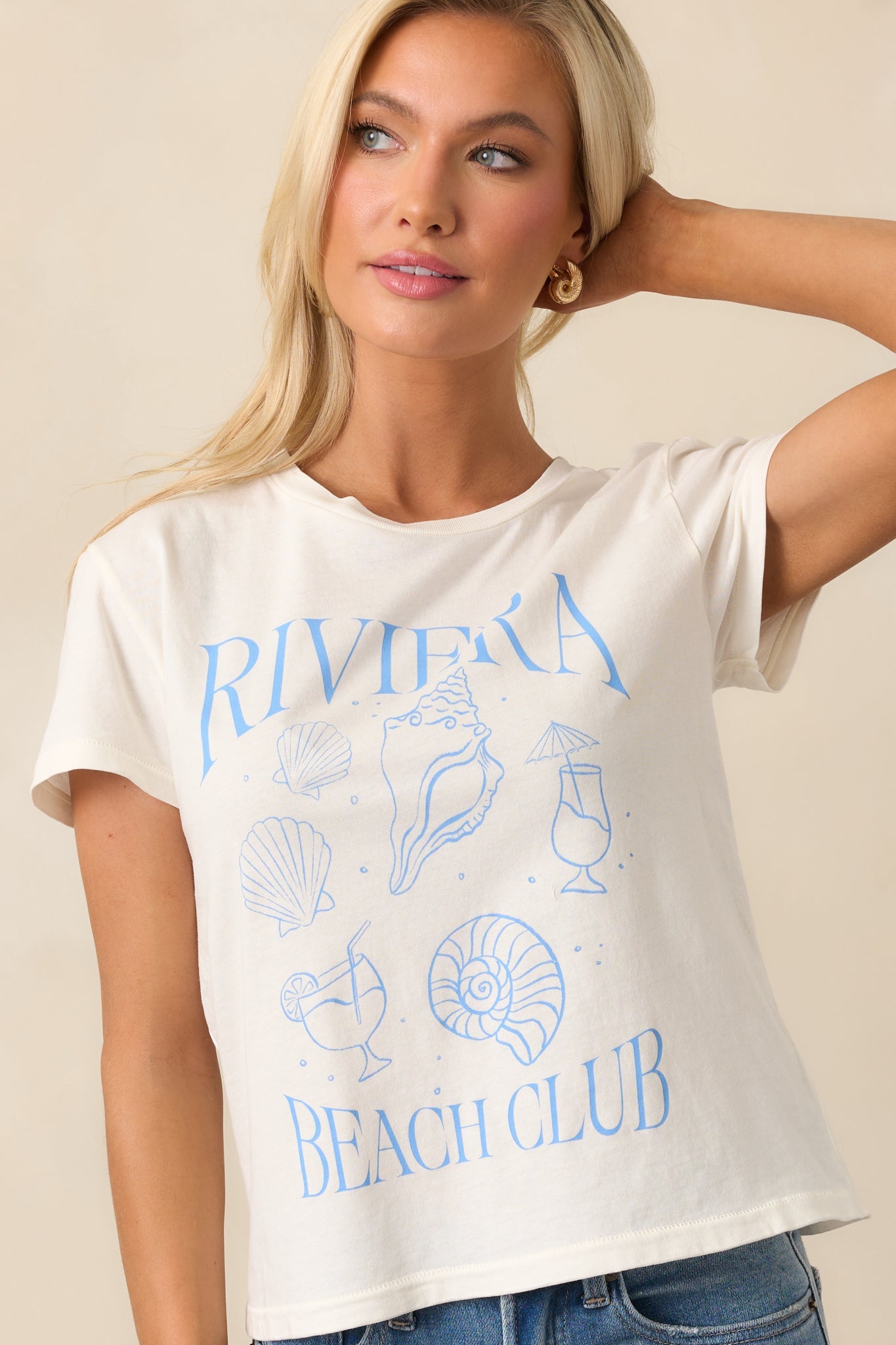 Z Supply Sea Salt Ivory Riviera Tourist Tee