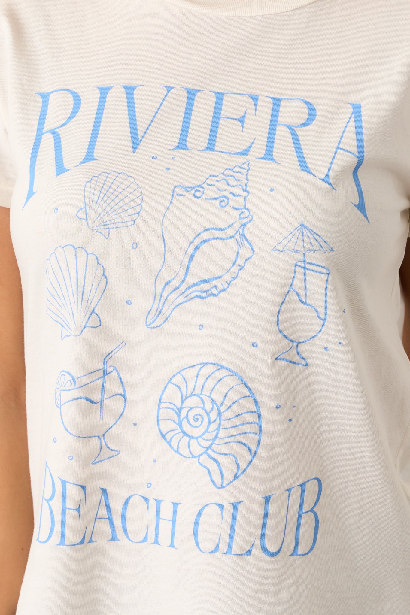Z Supply Sea Salt Ivory Riviera Tourist Tee