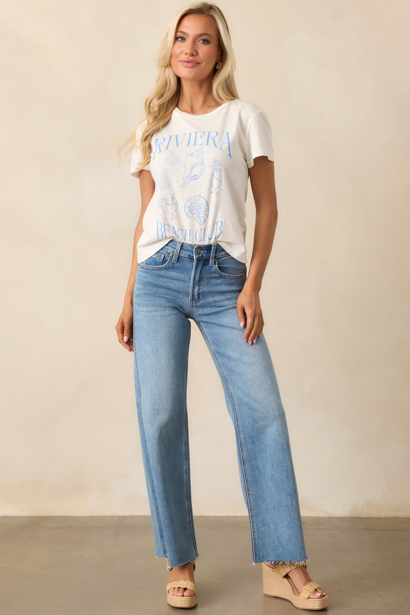 Z Supply Sea Salt Ivory Riviera Tourist Tee