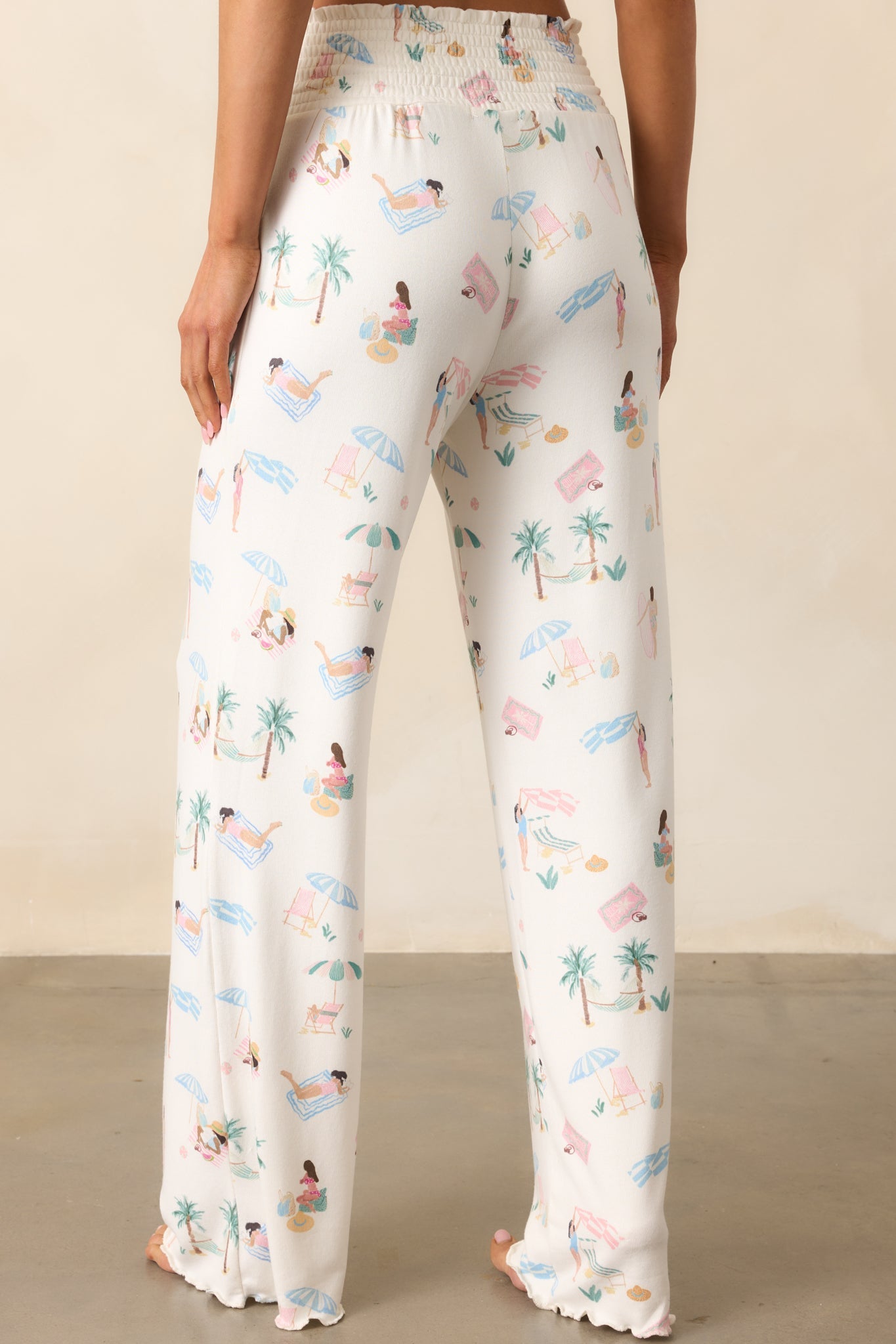 Z Supply Ivory Bone Dawn Beach Days Pant