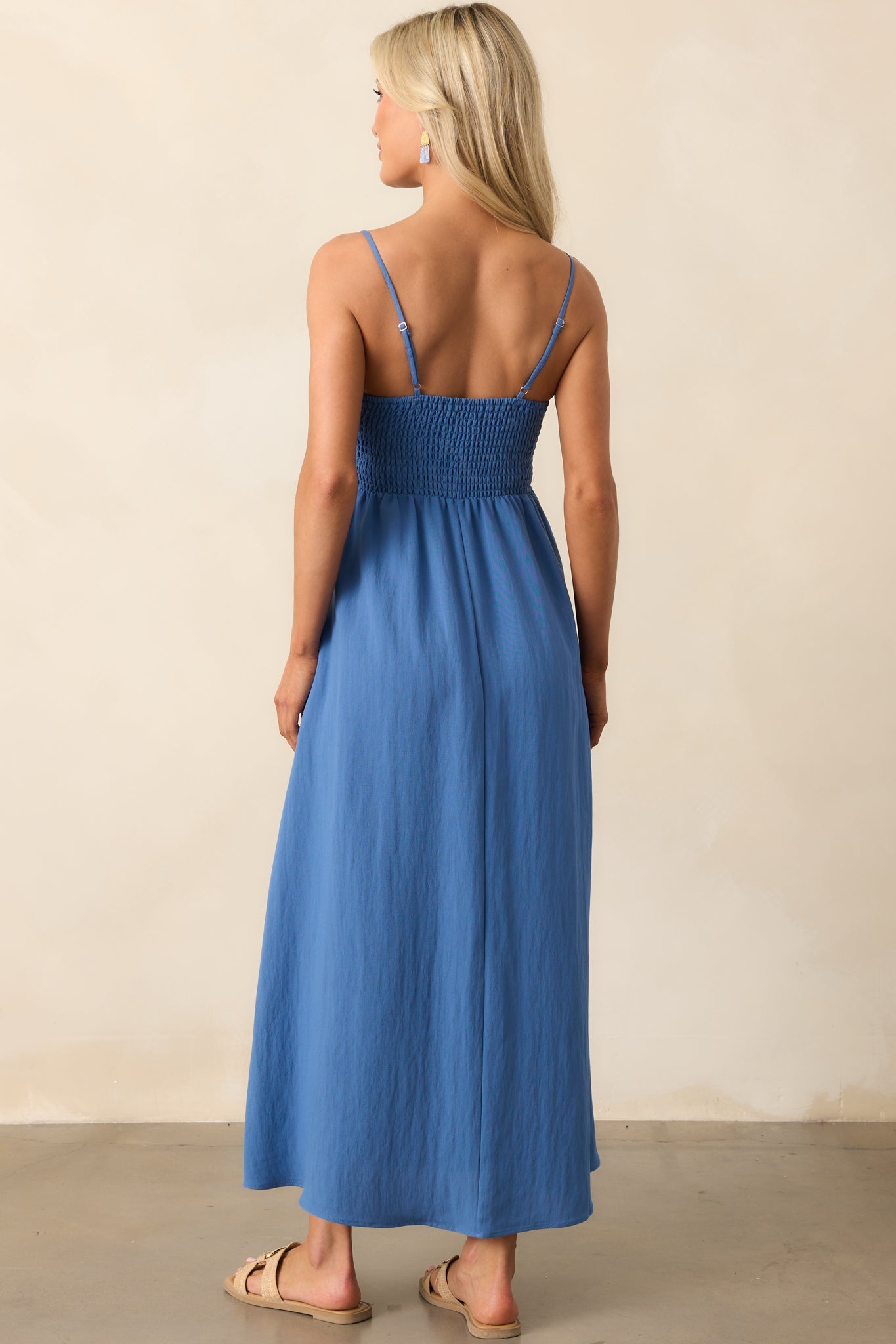 Z Supply Riviera Blue Beachside Midi Dress