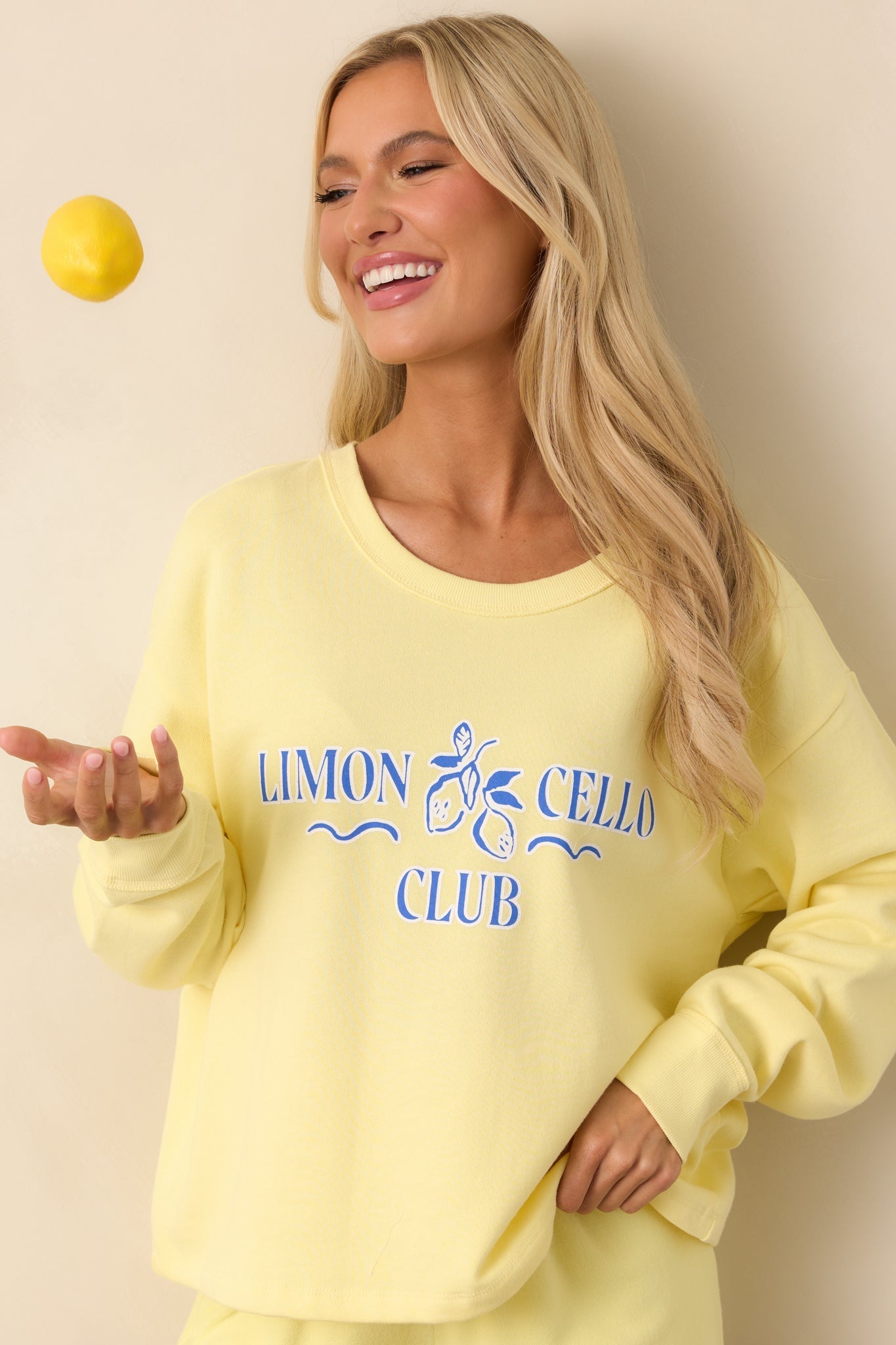 Z Supply Lemonade Yellow Limoncello Sweatshirt