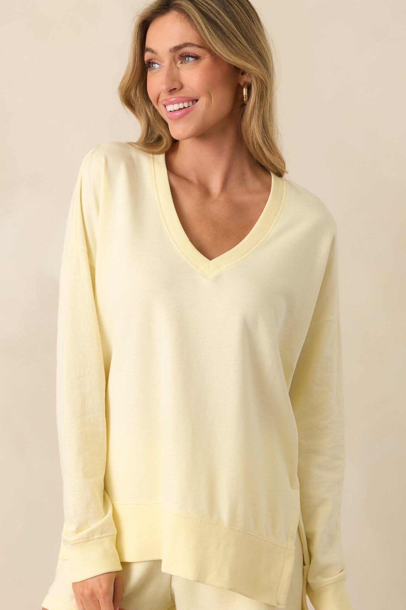 Z Supply Mellow Yellow Modern V-Neck Weekender
