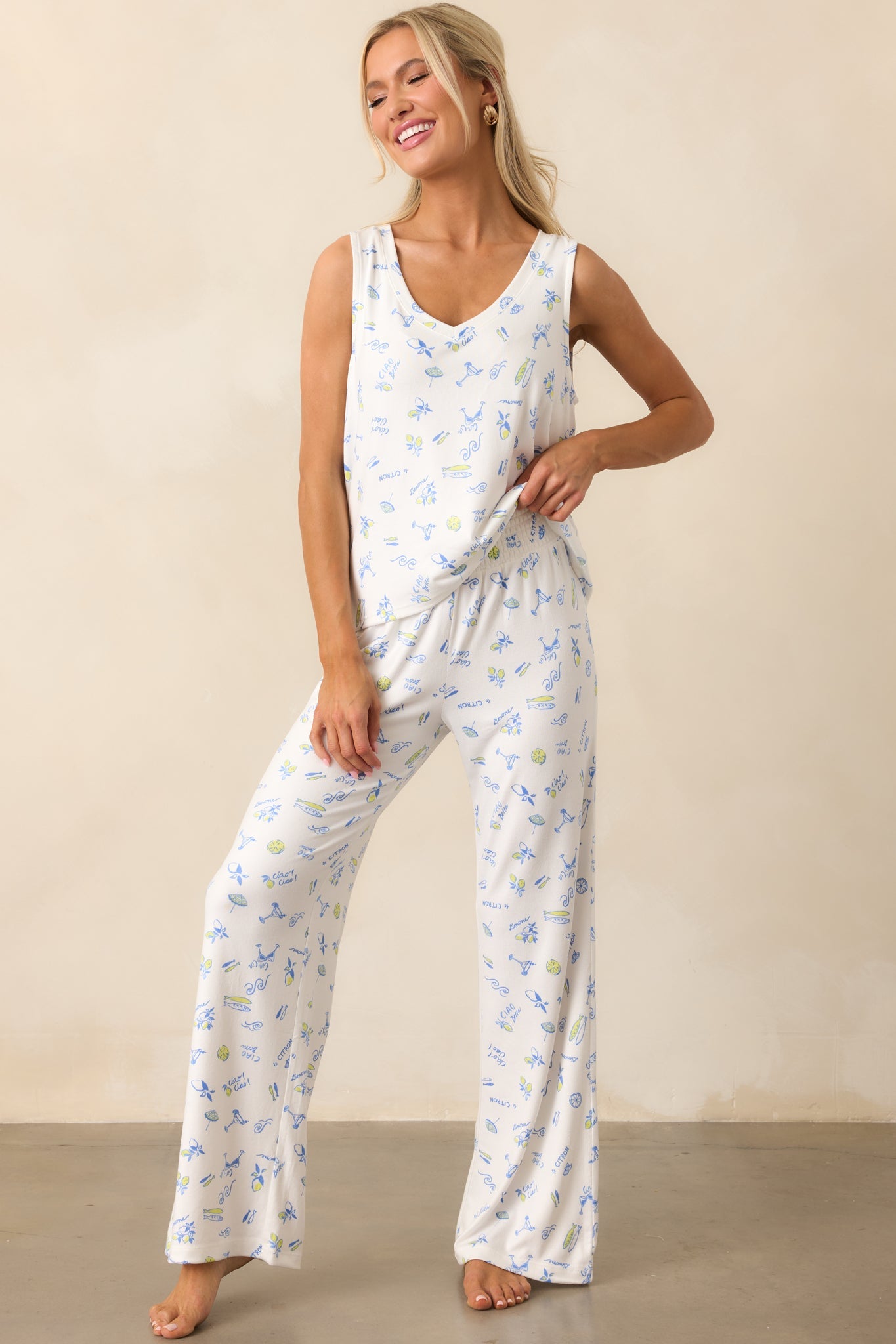 Z Supply White Dawn Ciao Bella Pant