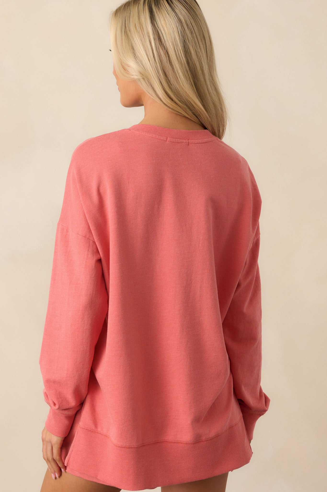 Z Supply Persimmon Pink Modern V-Neck Weekender