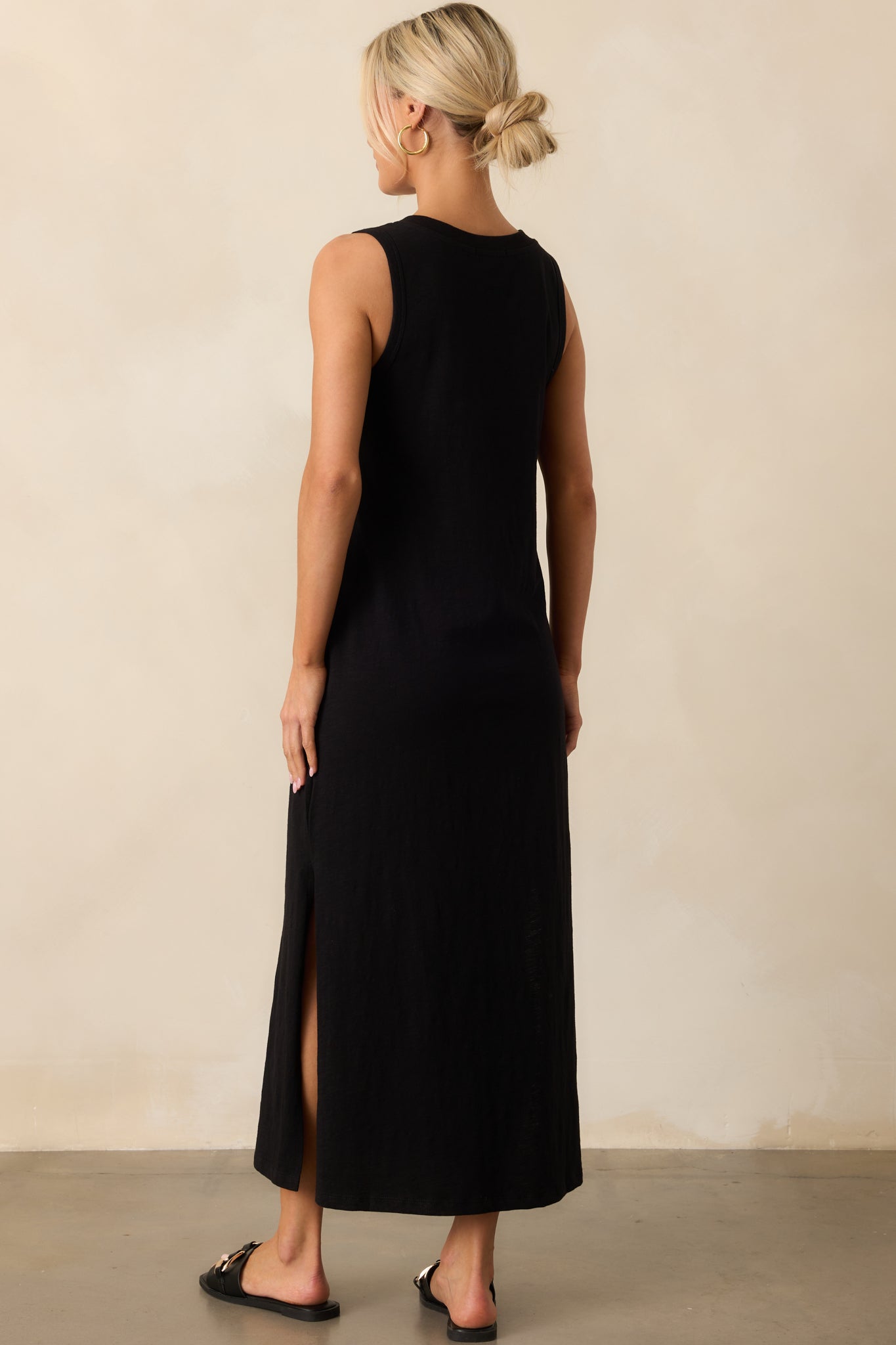 Z Supply Black Palisades Midi Dress