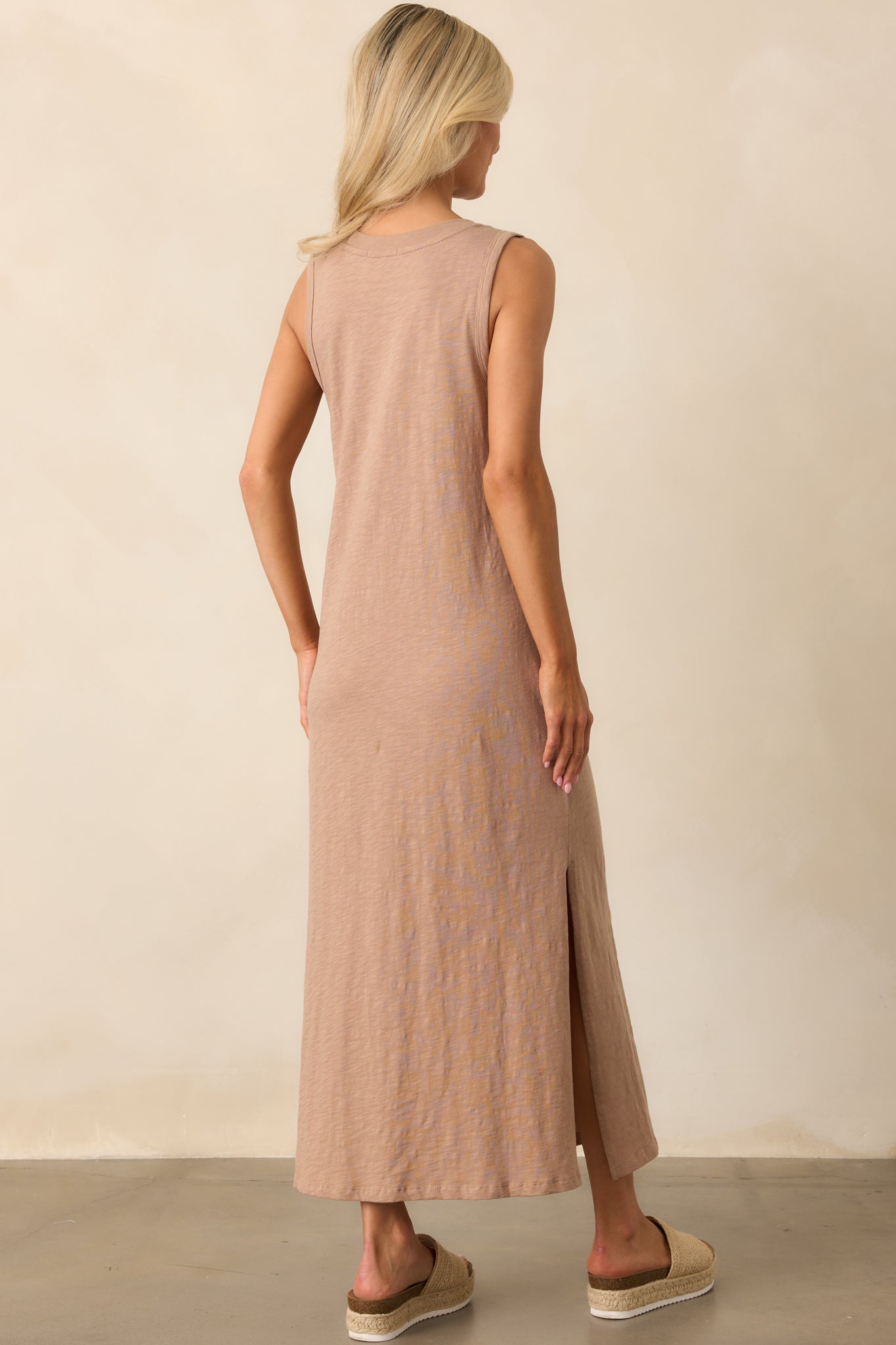 Z Supply Tan Iced Coffee Palisades Midi Dress