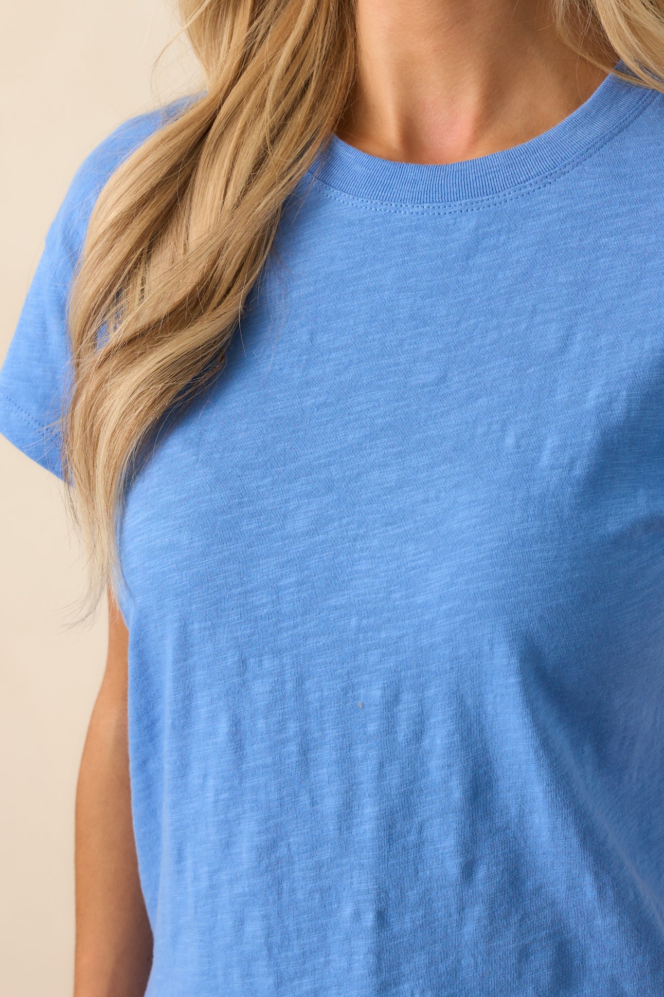 Z Supply Blue Cotton Modern Slub Tee