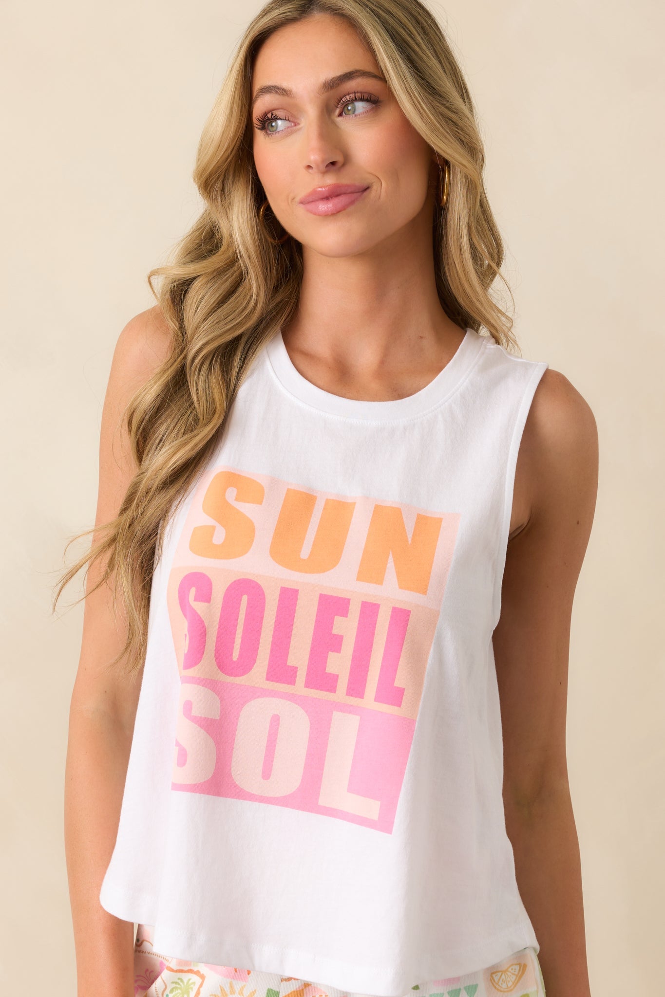 Z Supply White Cotton Sol Muscle Tank