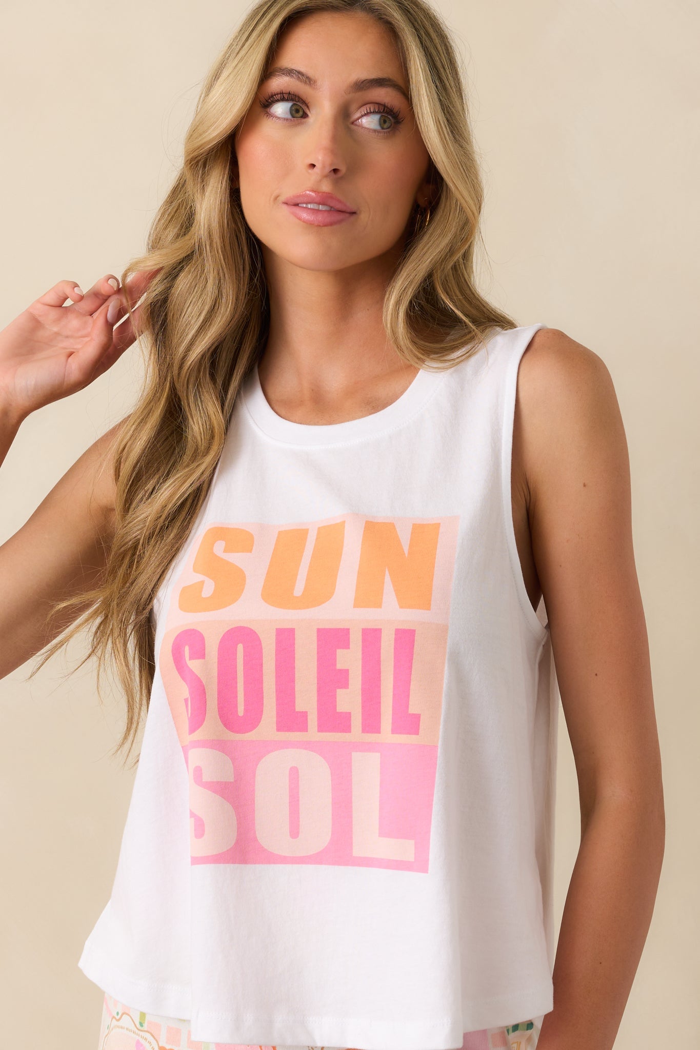 Z Supply White Cotton Sol Muscle Tank