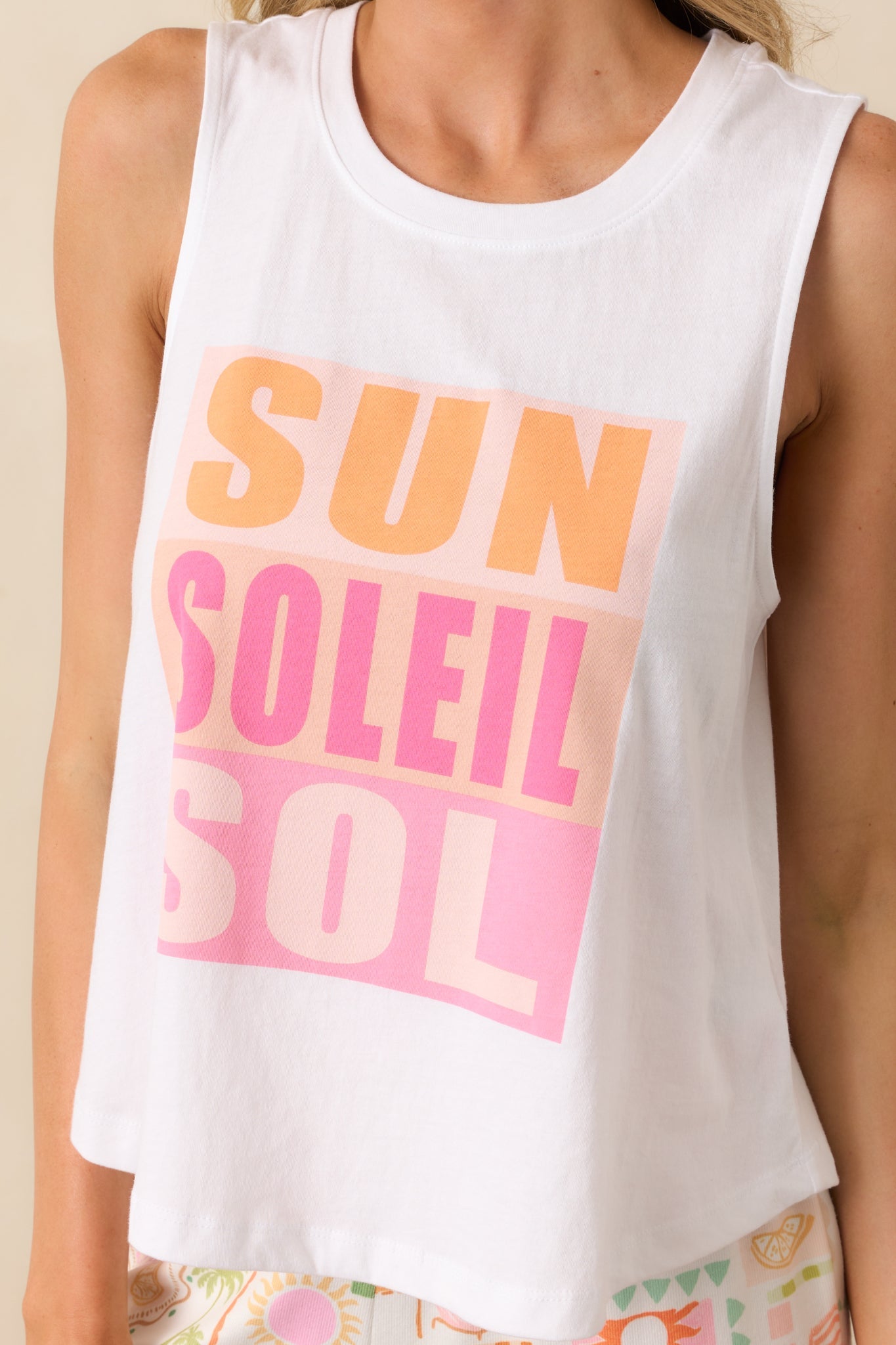 Z Supply White Cotton Sol Muscle Tank