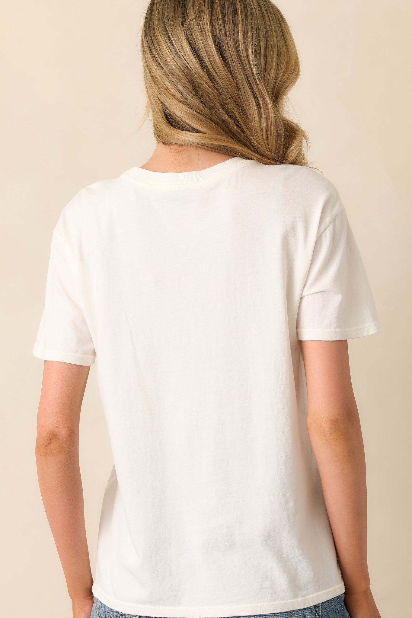Z Supply Ivory Cotton Apres Sea Boyfriend Tee