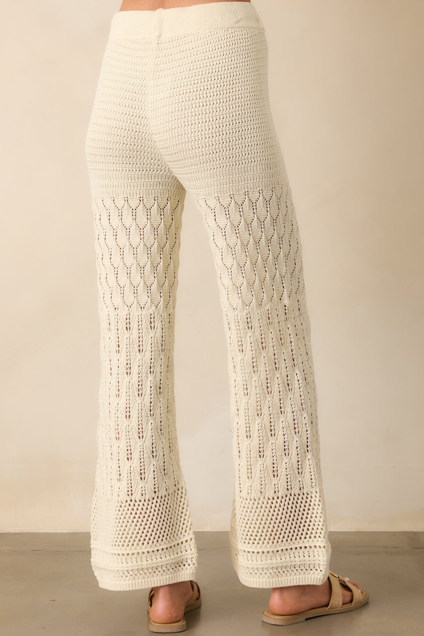 Z Supply Ivory Adia Crochet Pants