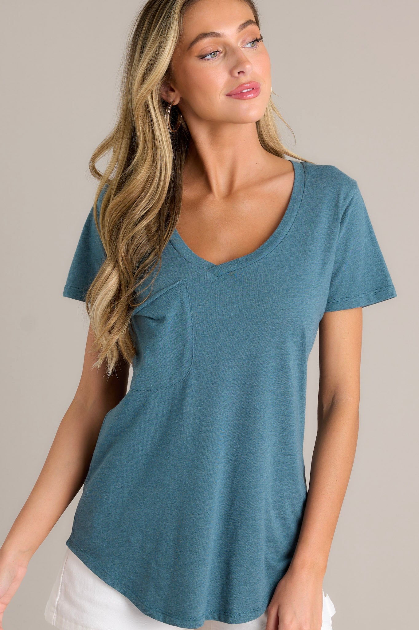 Z Supply Dragonfly Green Pocket Tee