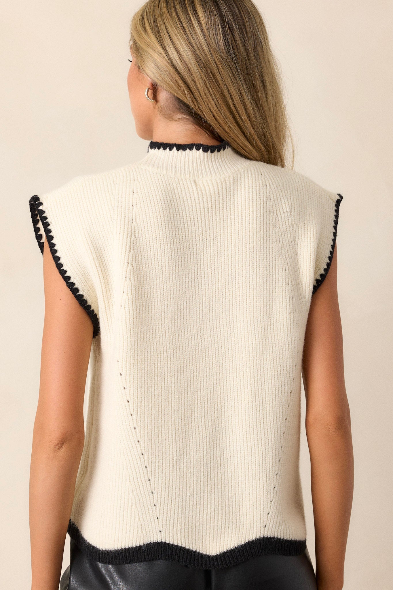 Falling Leaves Ivory Sweater Top
