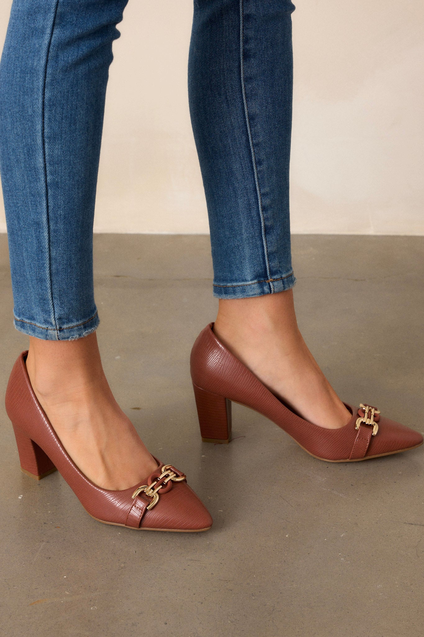 How It Went Brown Block Heel