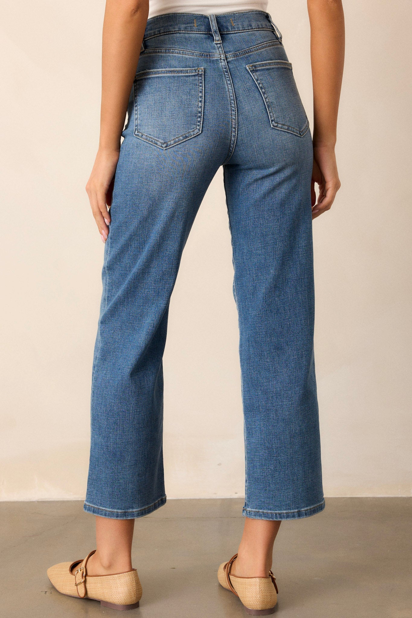 Handled It Medium Wash Straight Leg Jeans