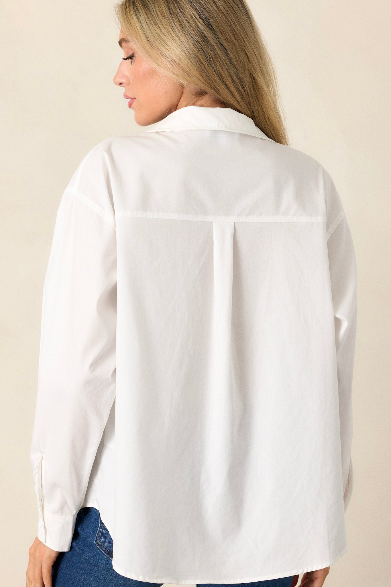 All In The Details 100% Cotton Button Front Top