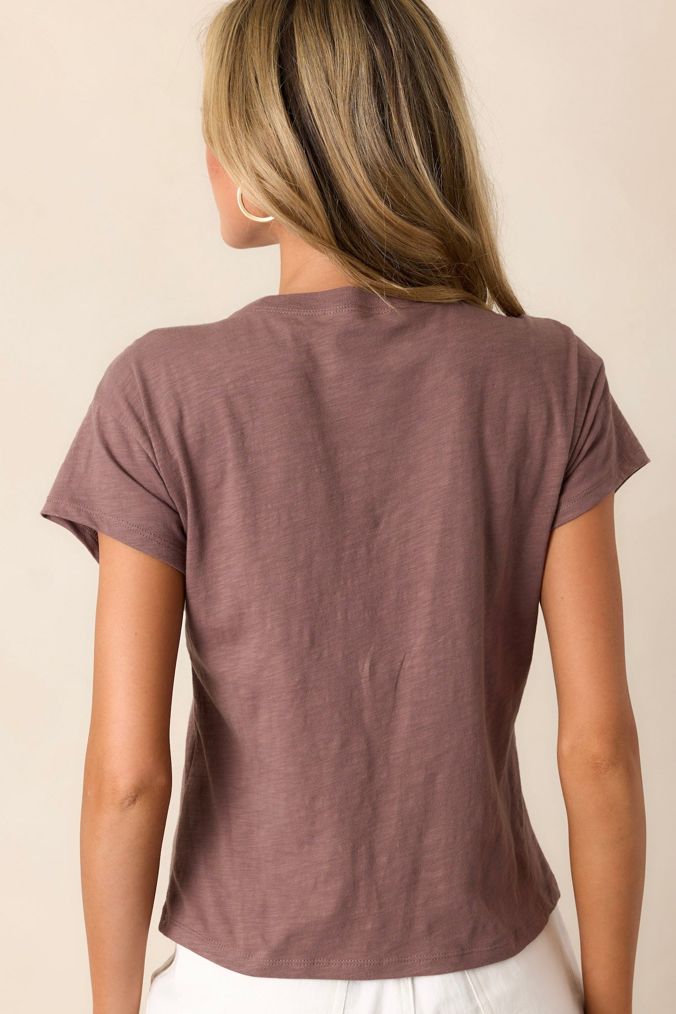 Z Supply Taupe Cotton Modern Slub Tee